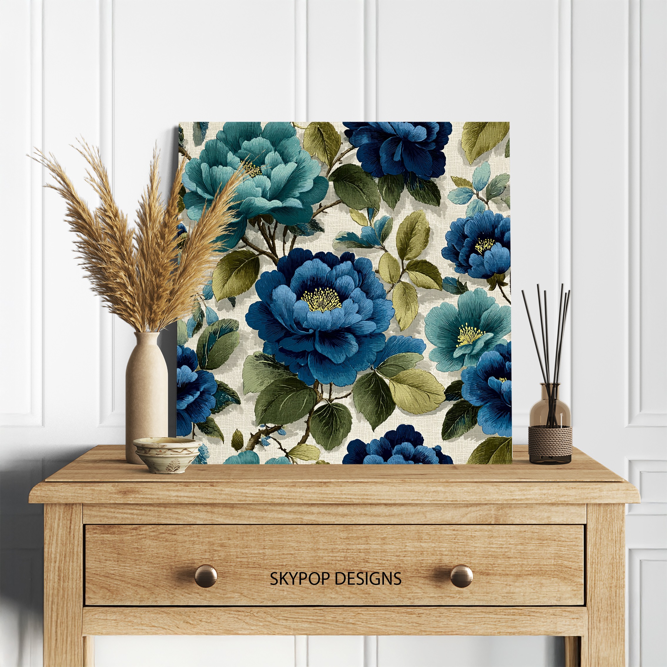 5.jpg Blue Peony Garden Art