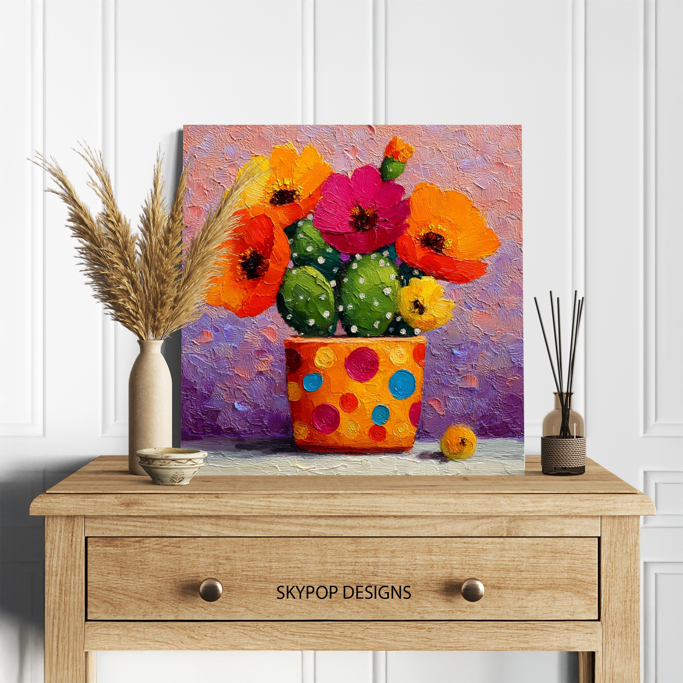 5.jpg Vibrant Cactus Bloom Art