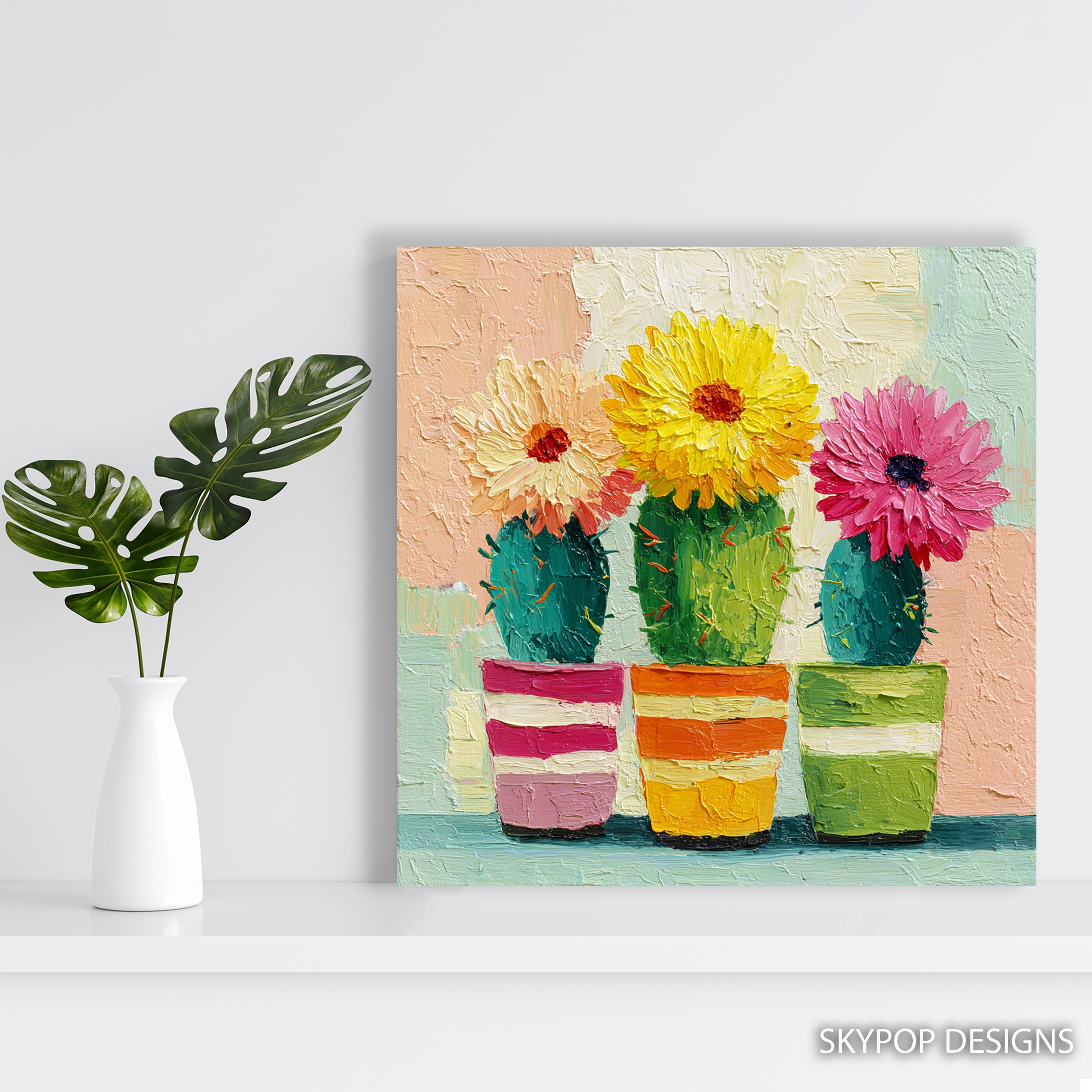 5.jpg Blooming Cactus Trio Art