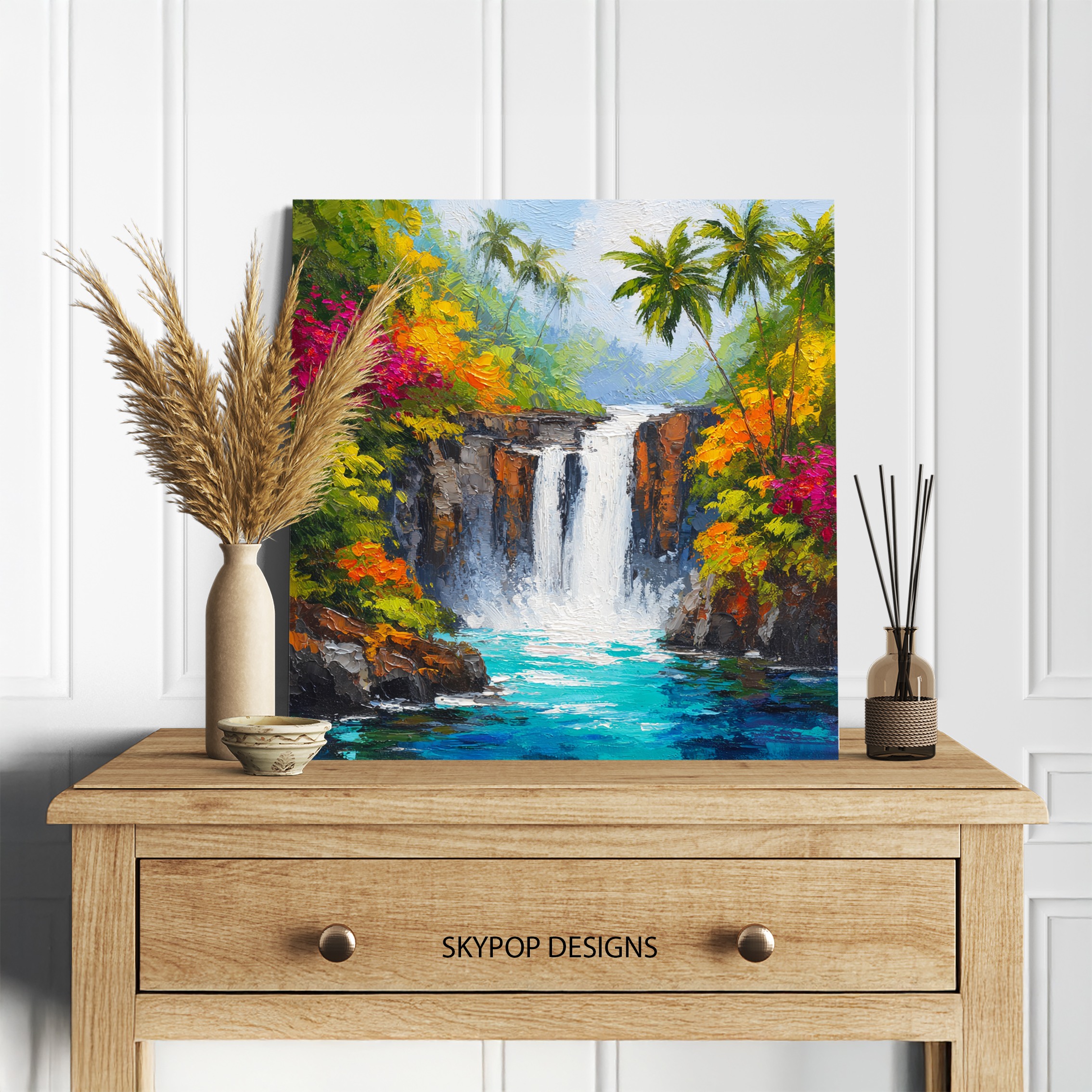 5.jpg Tropical Waterfall Art