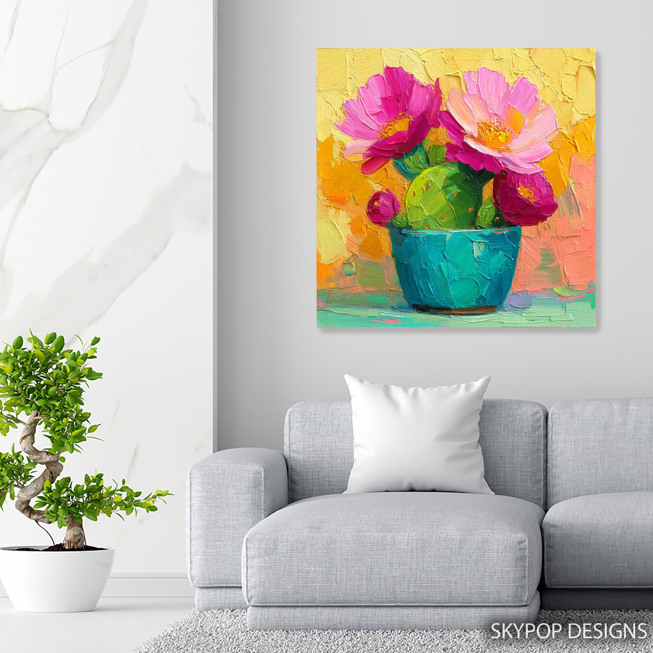 5.jpg Vibrant Floral Vase Art