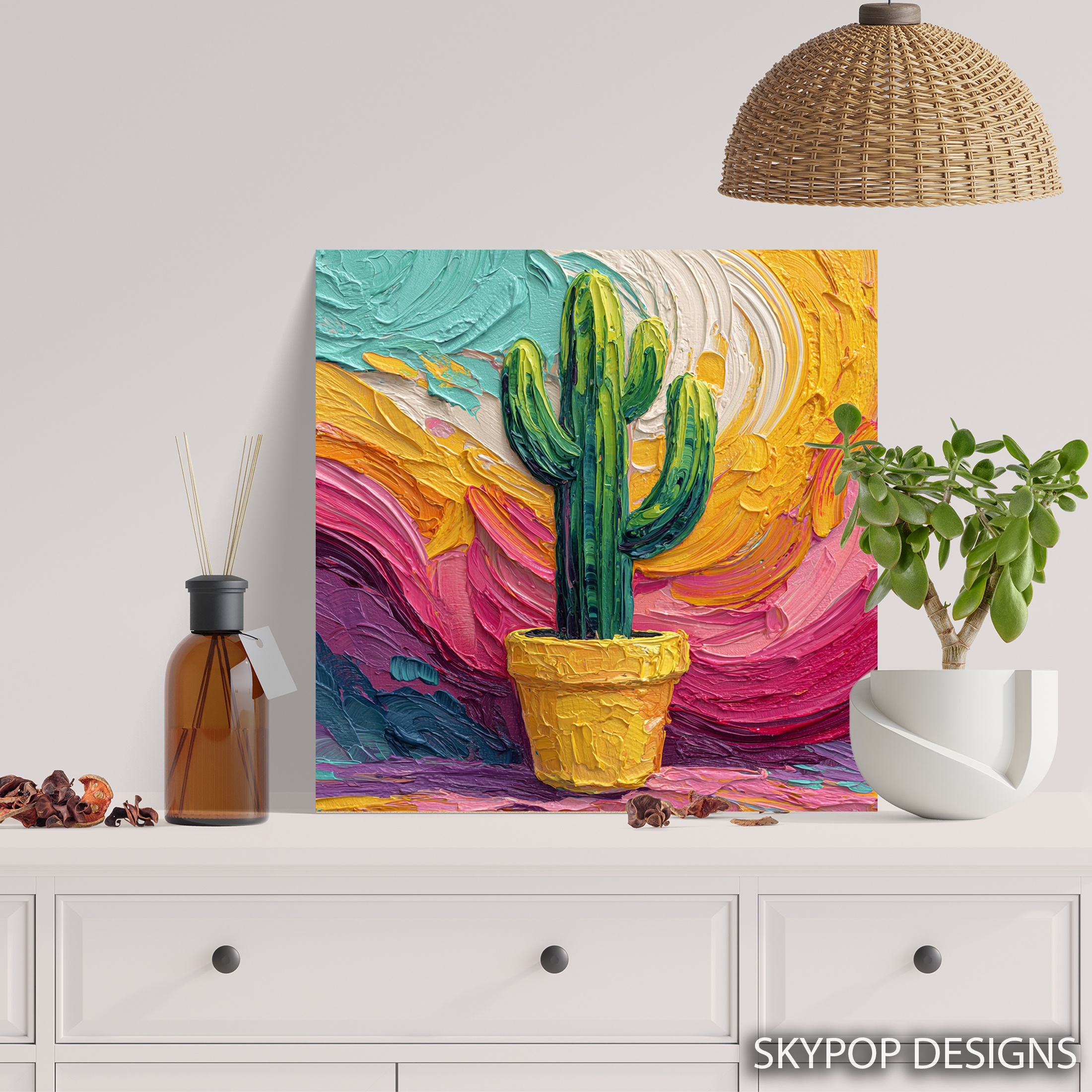 5.jpg Vibrant Cactus Art