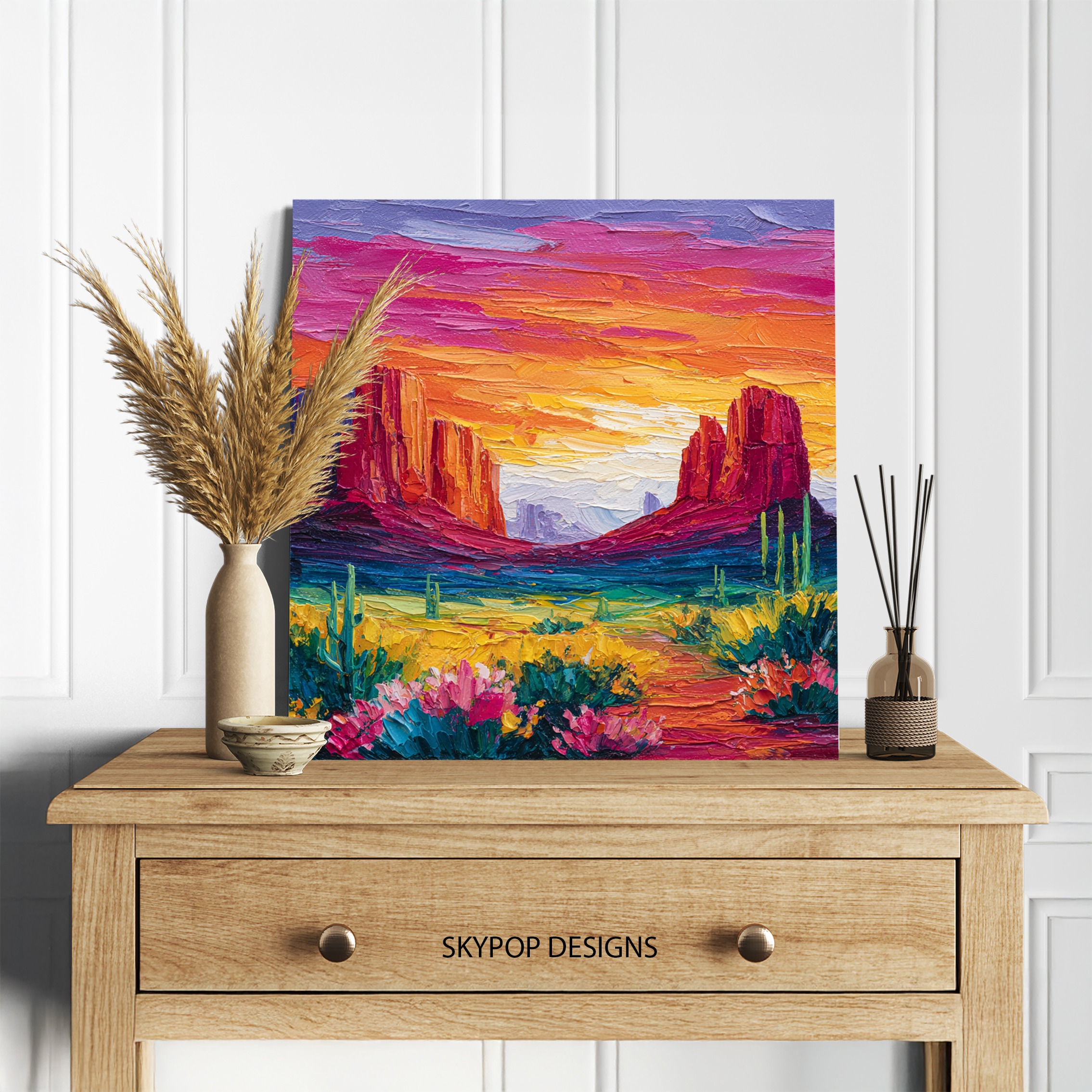 5.jpg Desert Sunset Canyon Art
