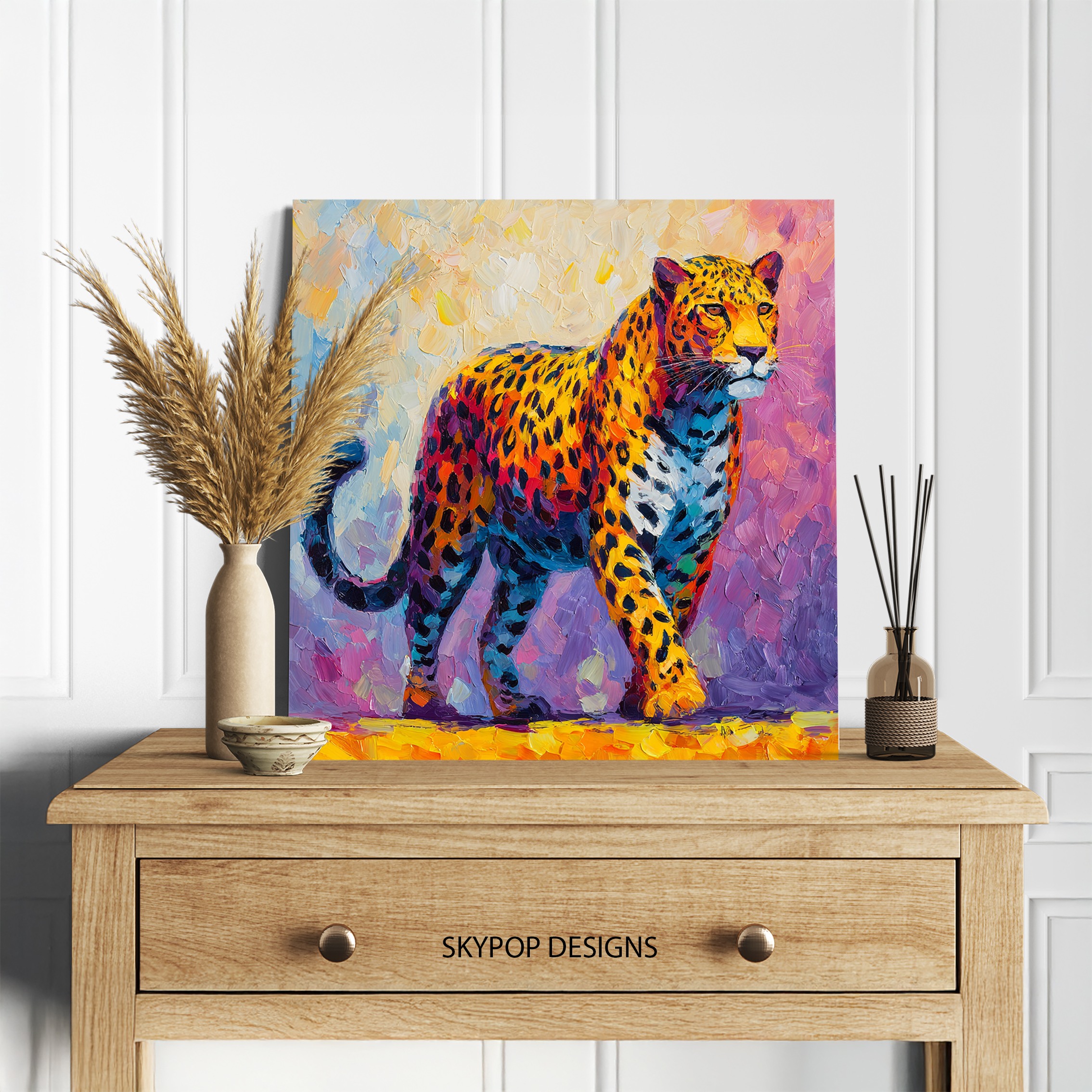5.jpg Colorful Leopard Art