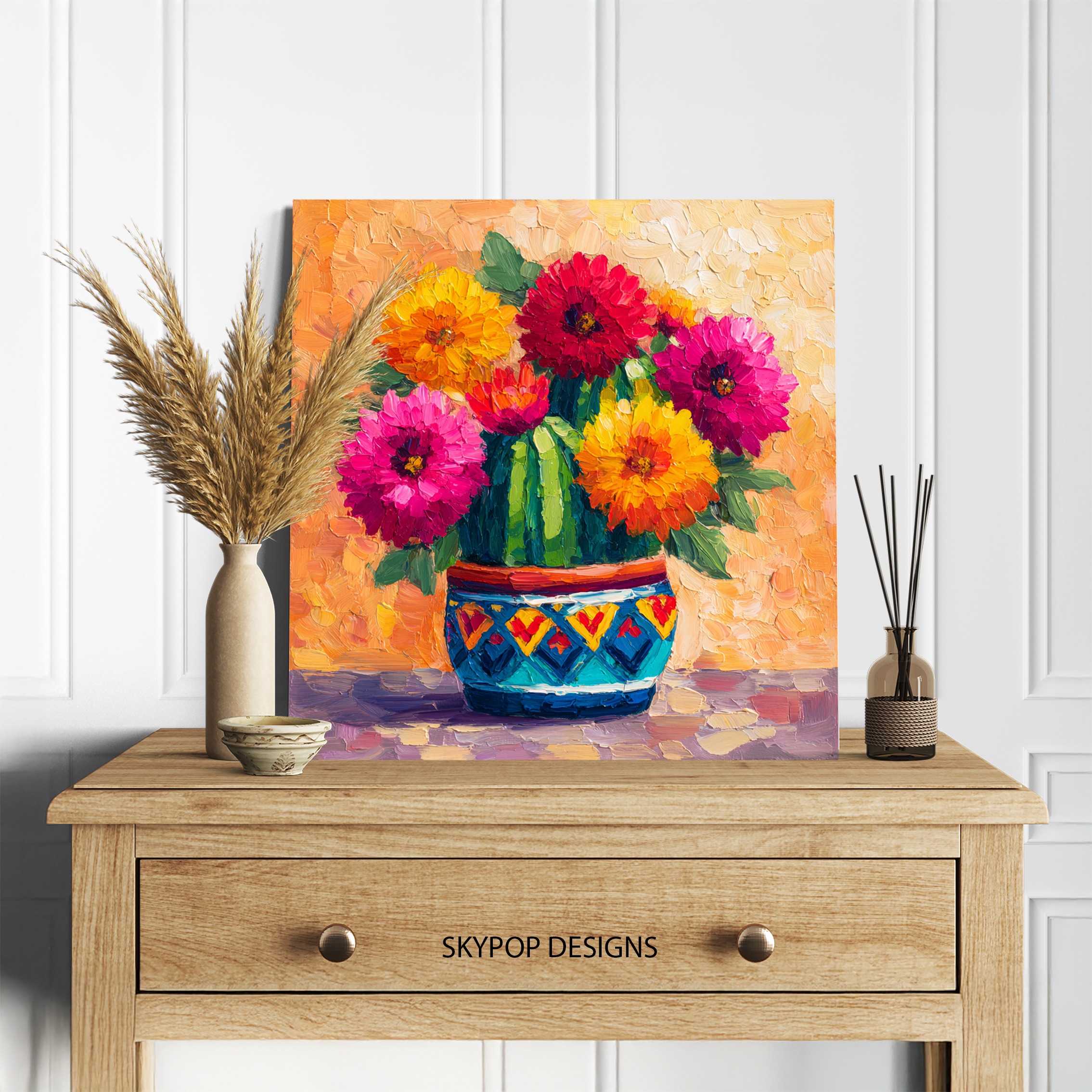5.jpg Vibrant Floral Bouquet Art