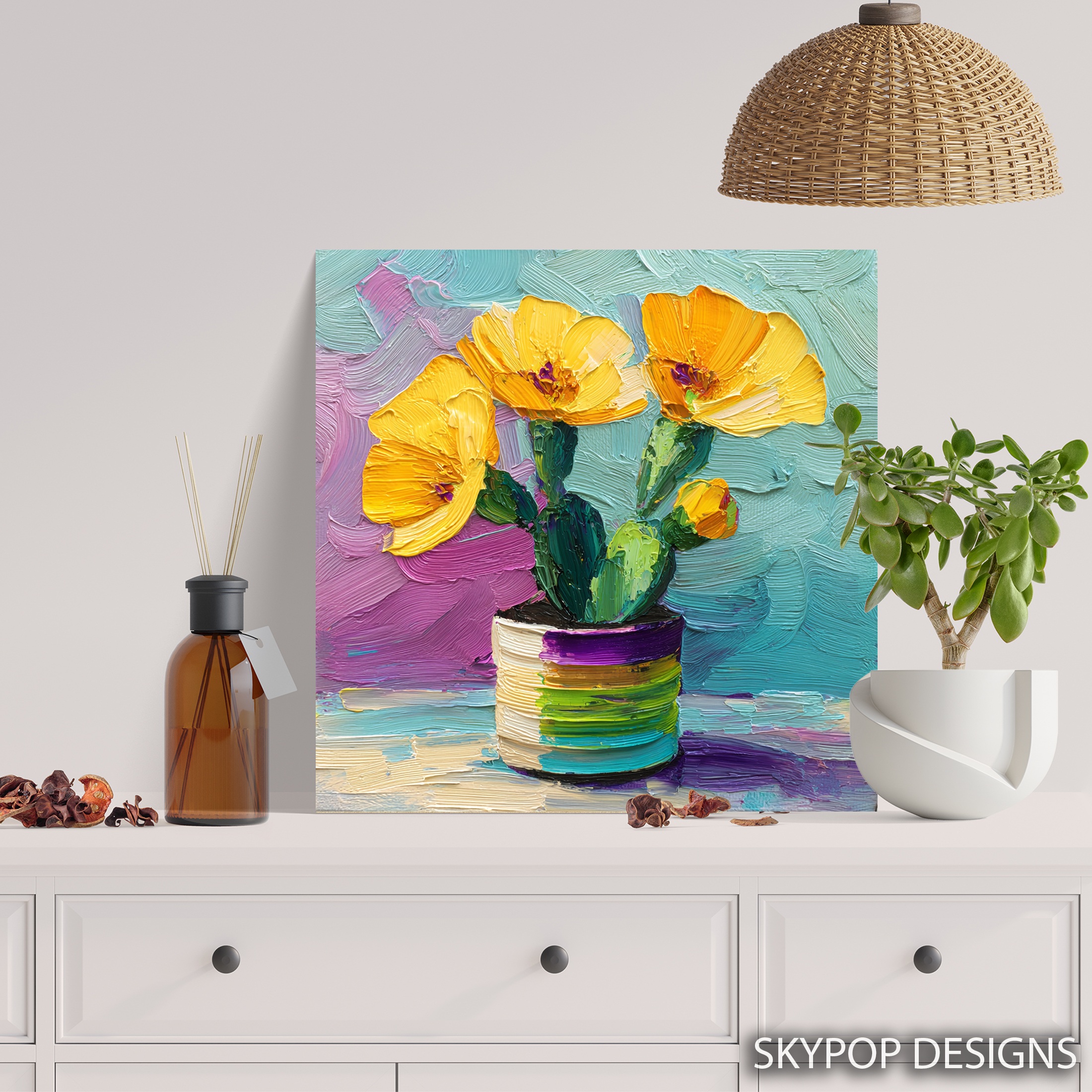 5.jpg Vibrant Cactus Bloom Art
