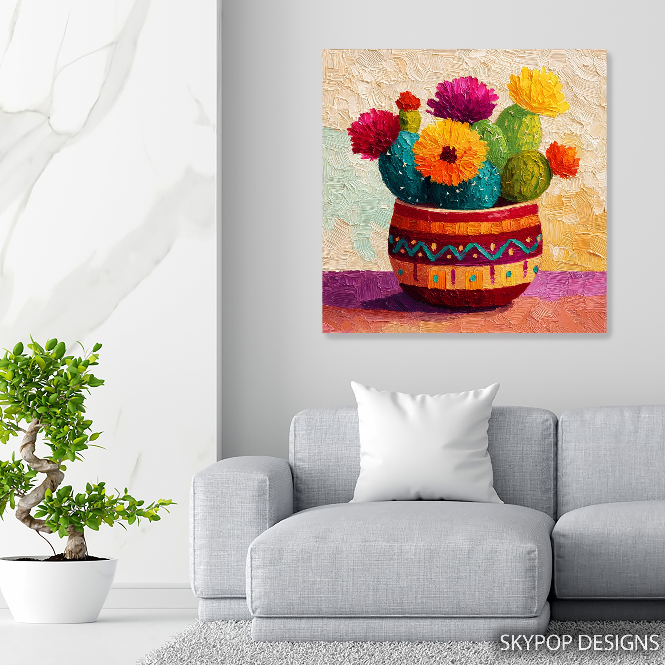 5.jpg Vibrant Cactus Bloom Art