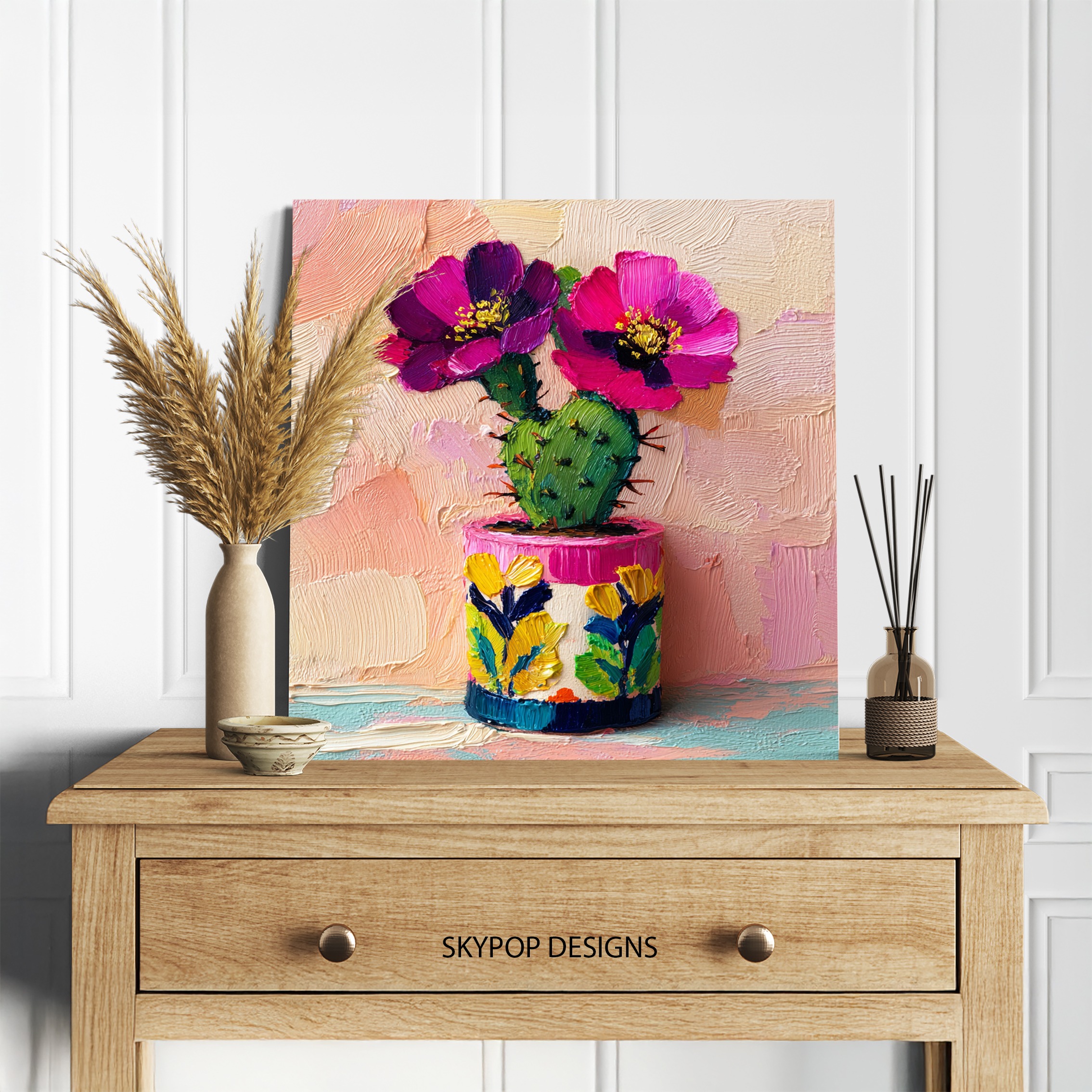 5.jpg Vibrant Cactus Bloom Art