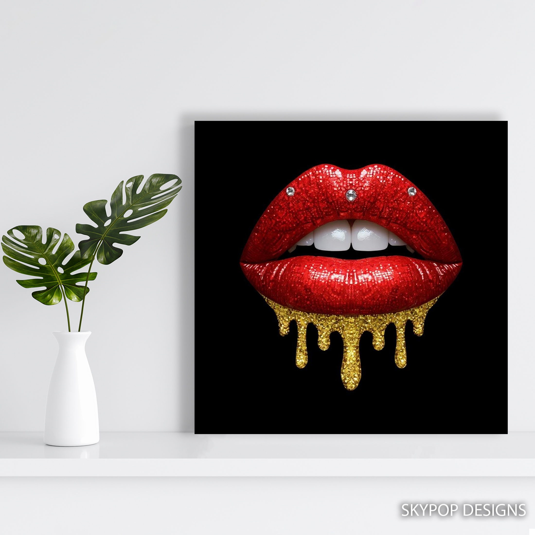 5.jpg Glittering Lips Art