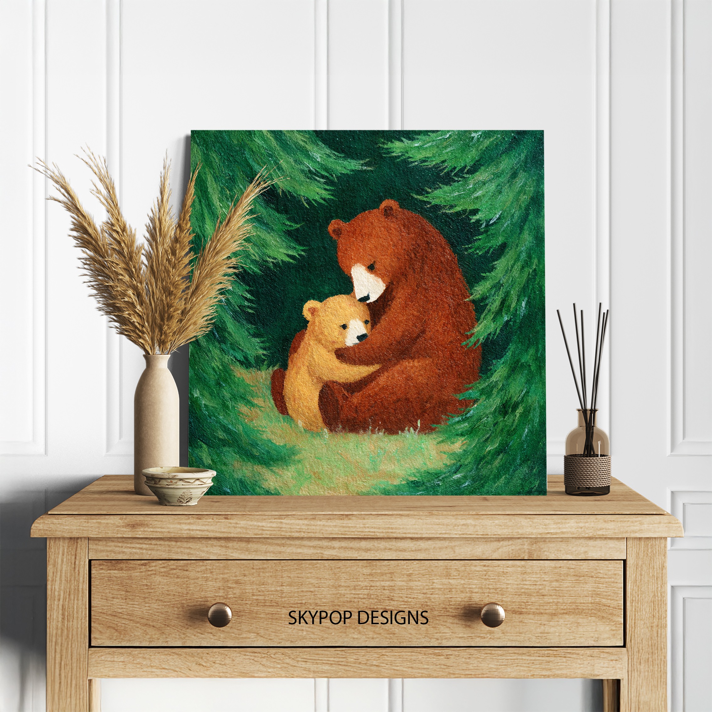 5.jpg Mother and Baby Bear Art
