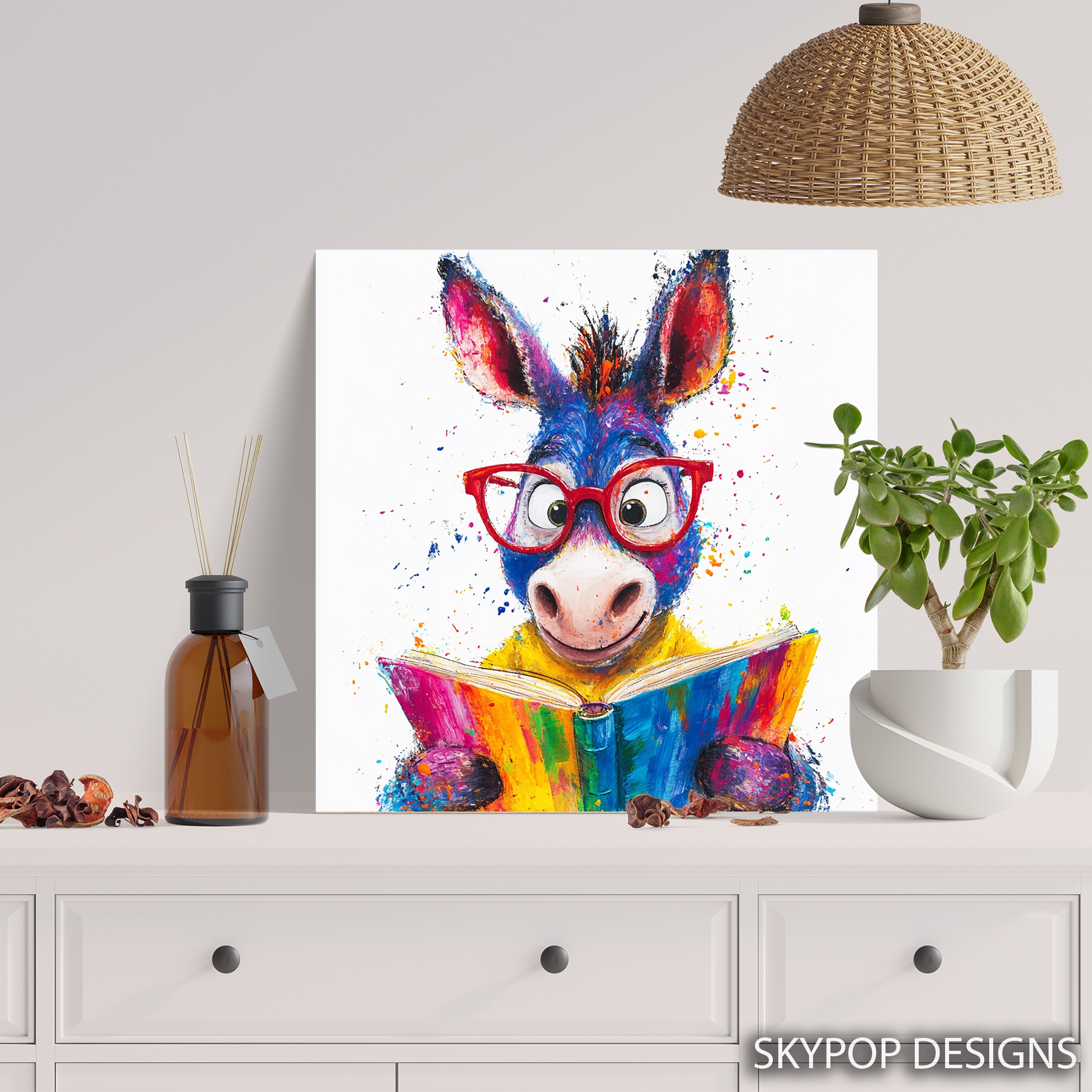 5.jpg Colorful Donkey Art