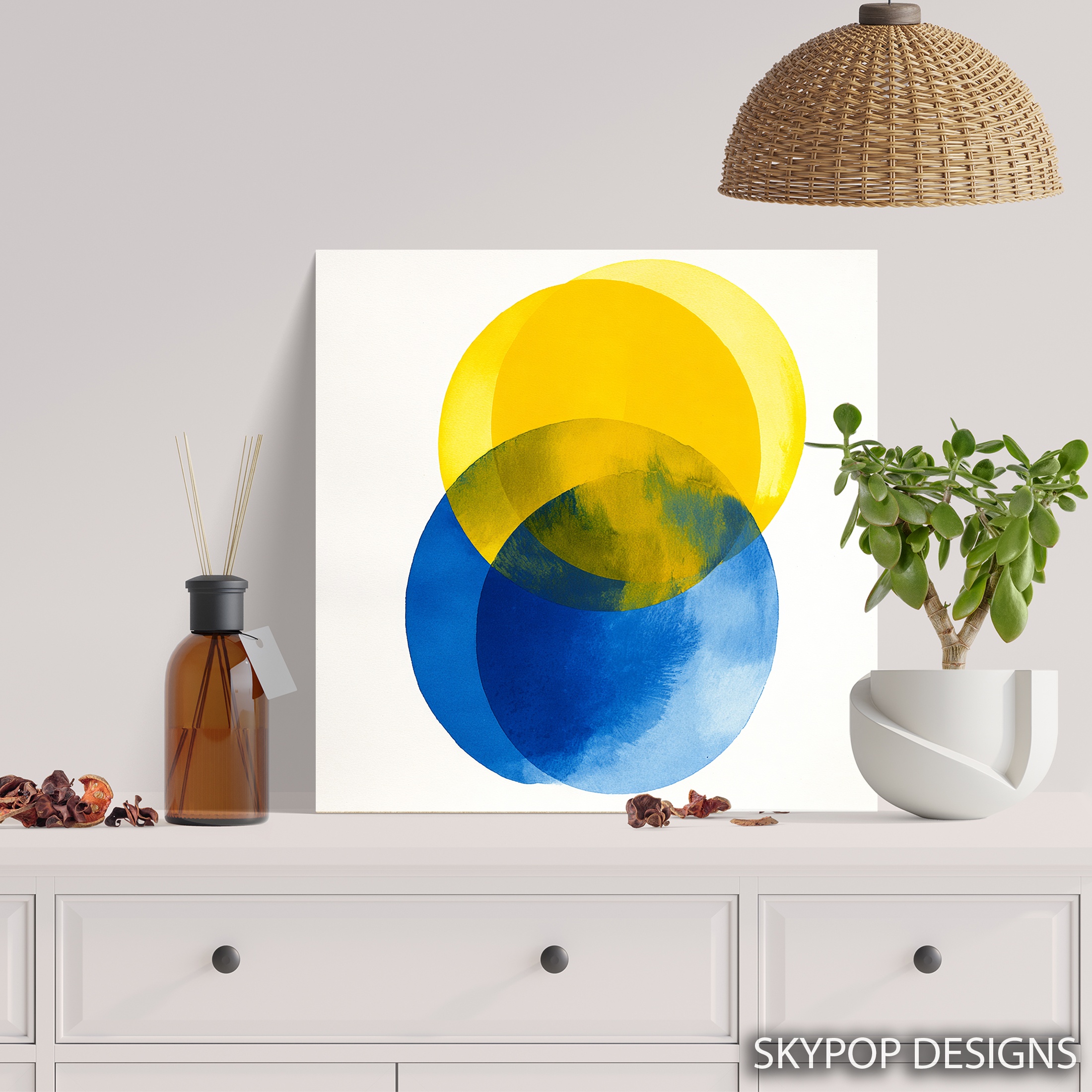 5.jpg Vibrant Circles Abstract Art