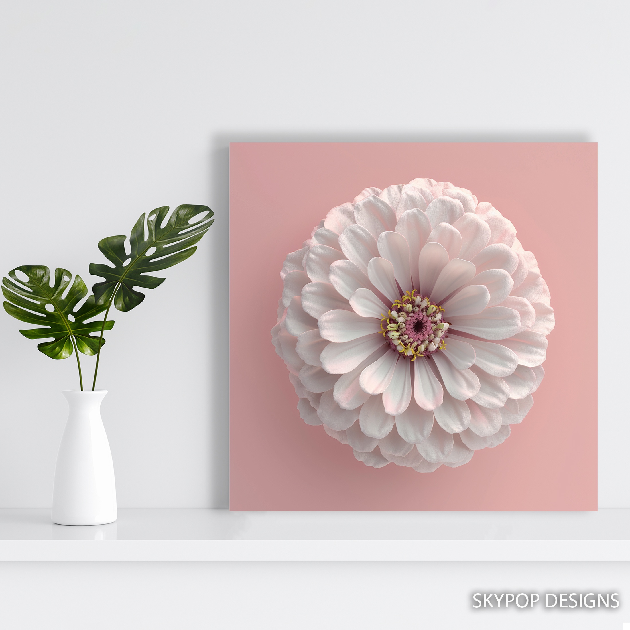 5.jpg Zinnia Bloom Art