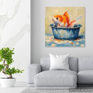 Goldfish Bowl Painting Art