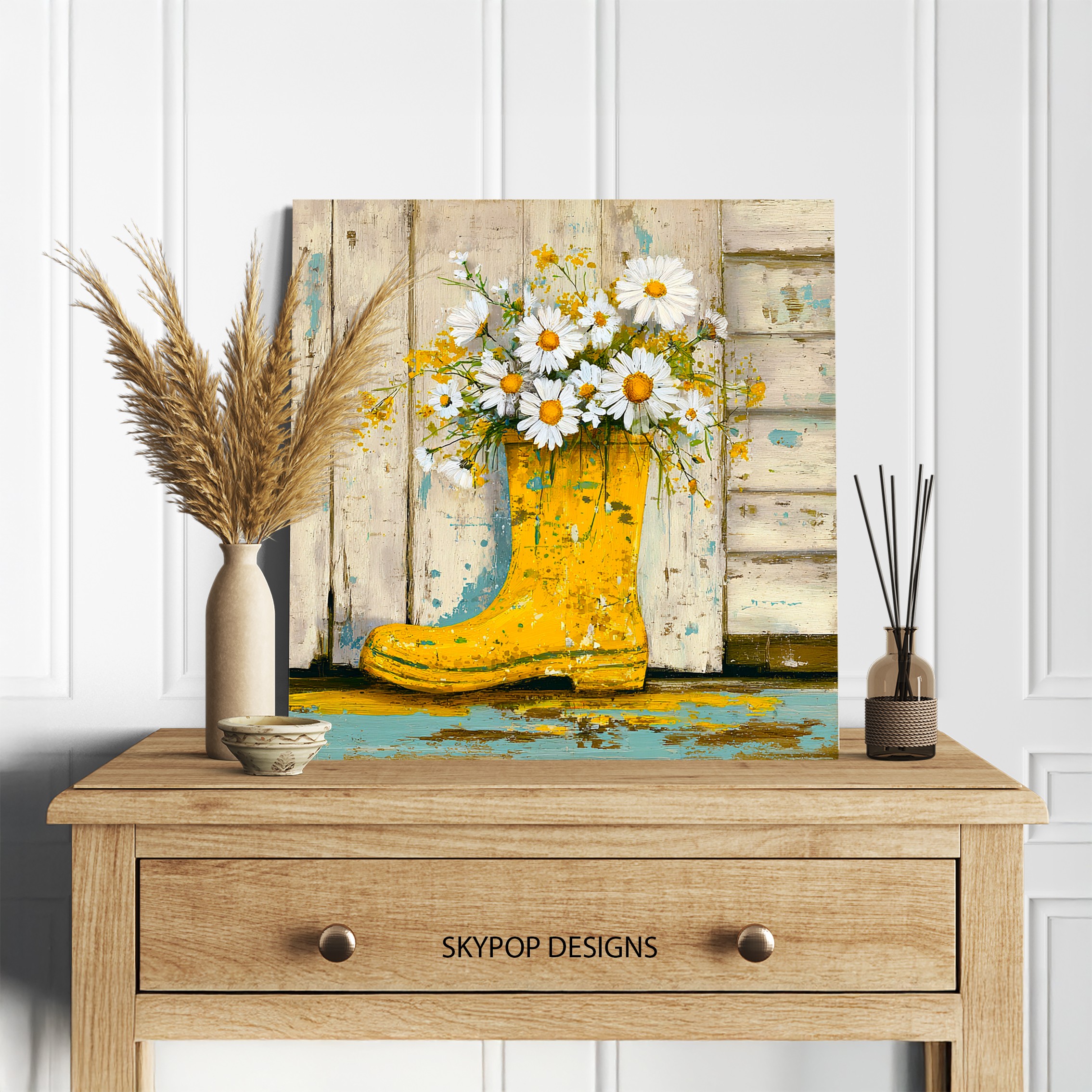 5.jpg Daisy Boot Bouquet Art