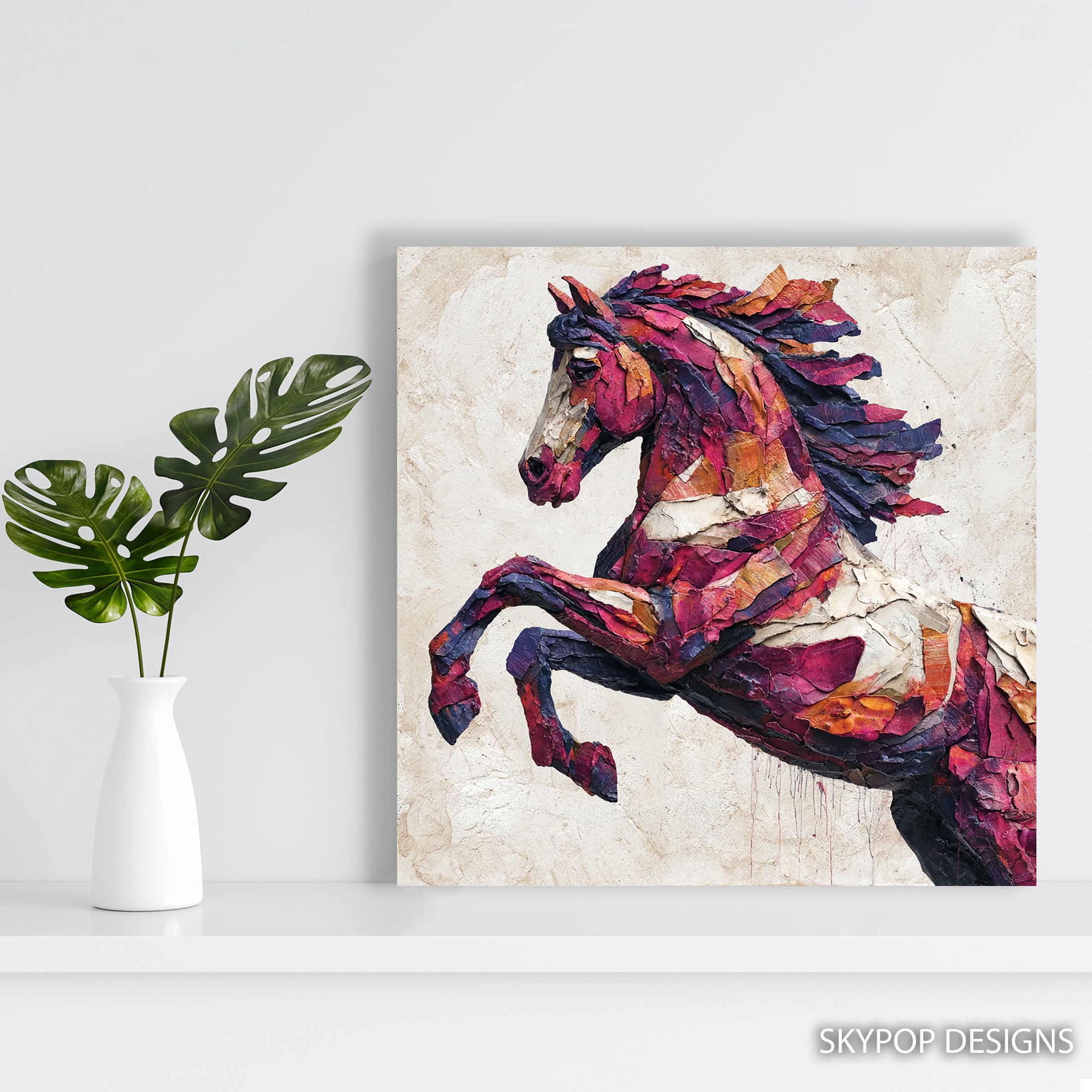 5.jpg Colorful Horse Art