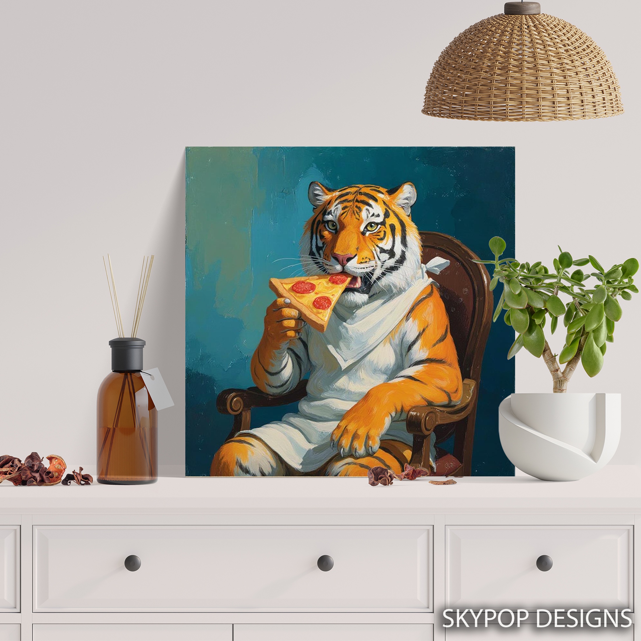 5.jpg Tiger Pizza Art