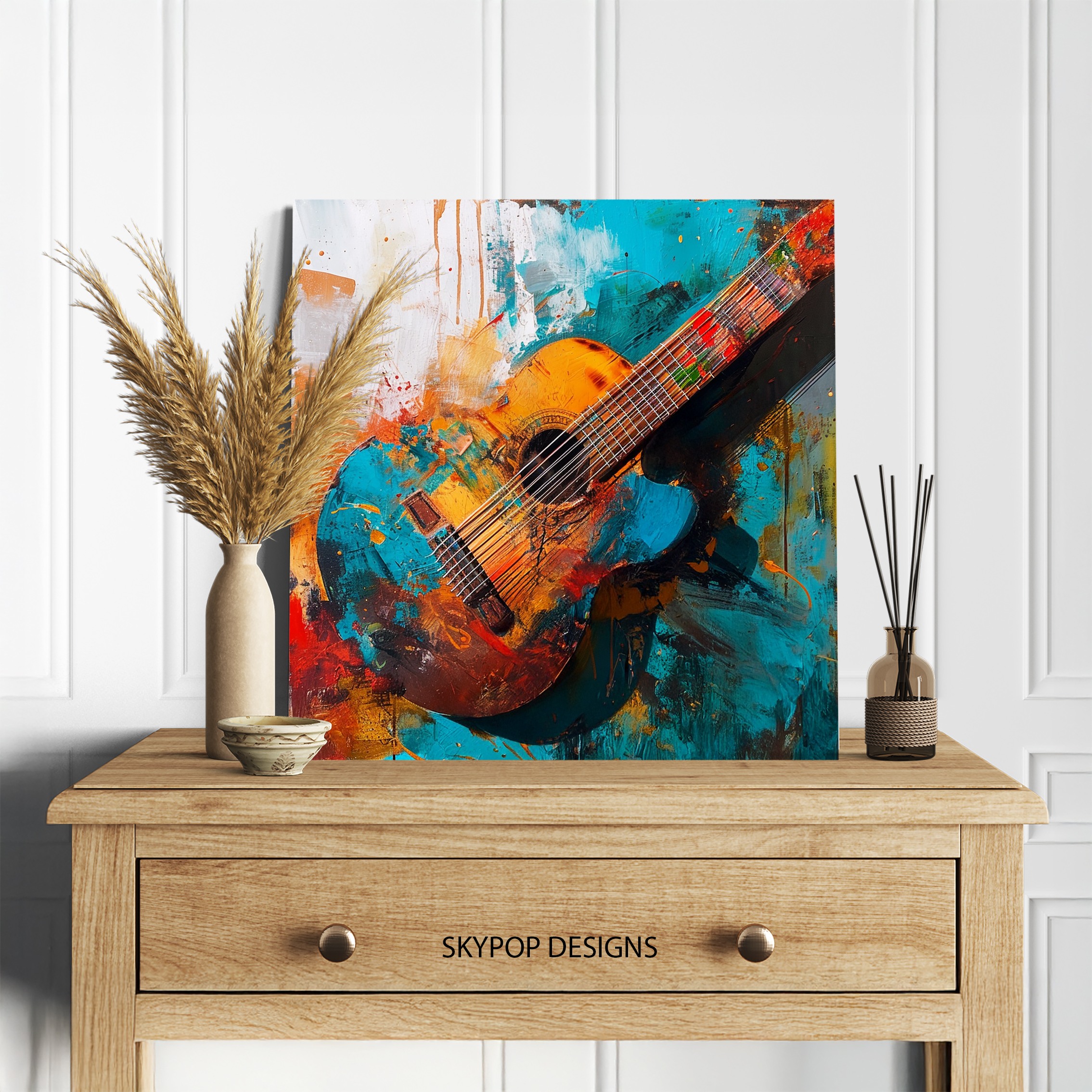 5.jpg Vibrant Guitar Art