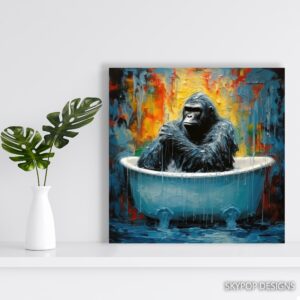 Gorilla Art Canvas or Poster