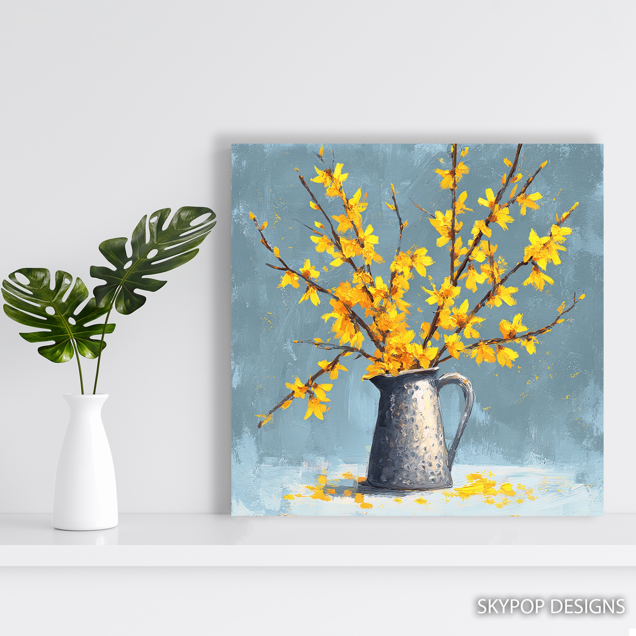 5.jpg Forsythia Pitcher Art