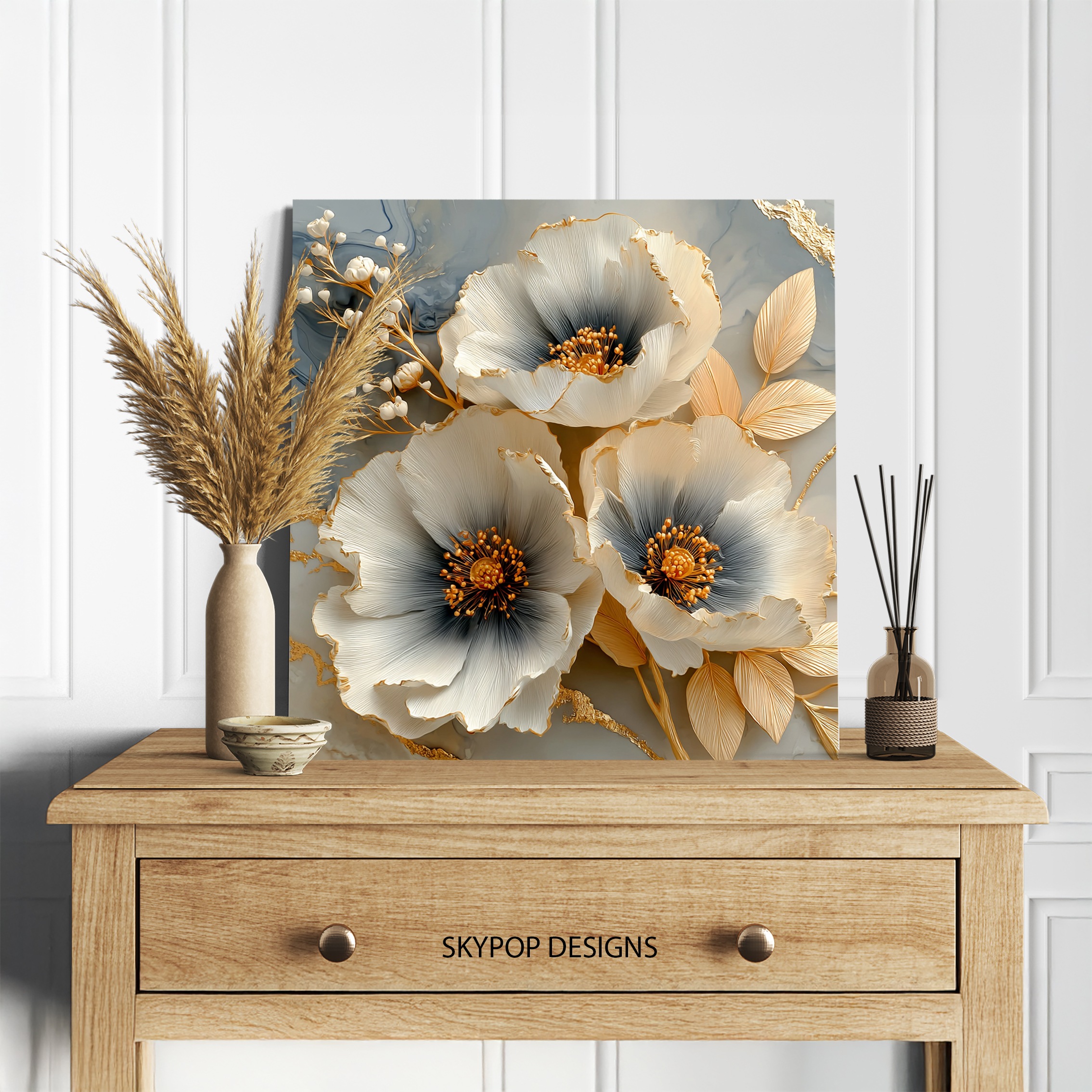 5.jpg Elegant Poppy Blooms Art