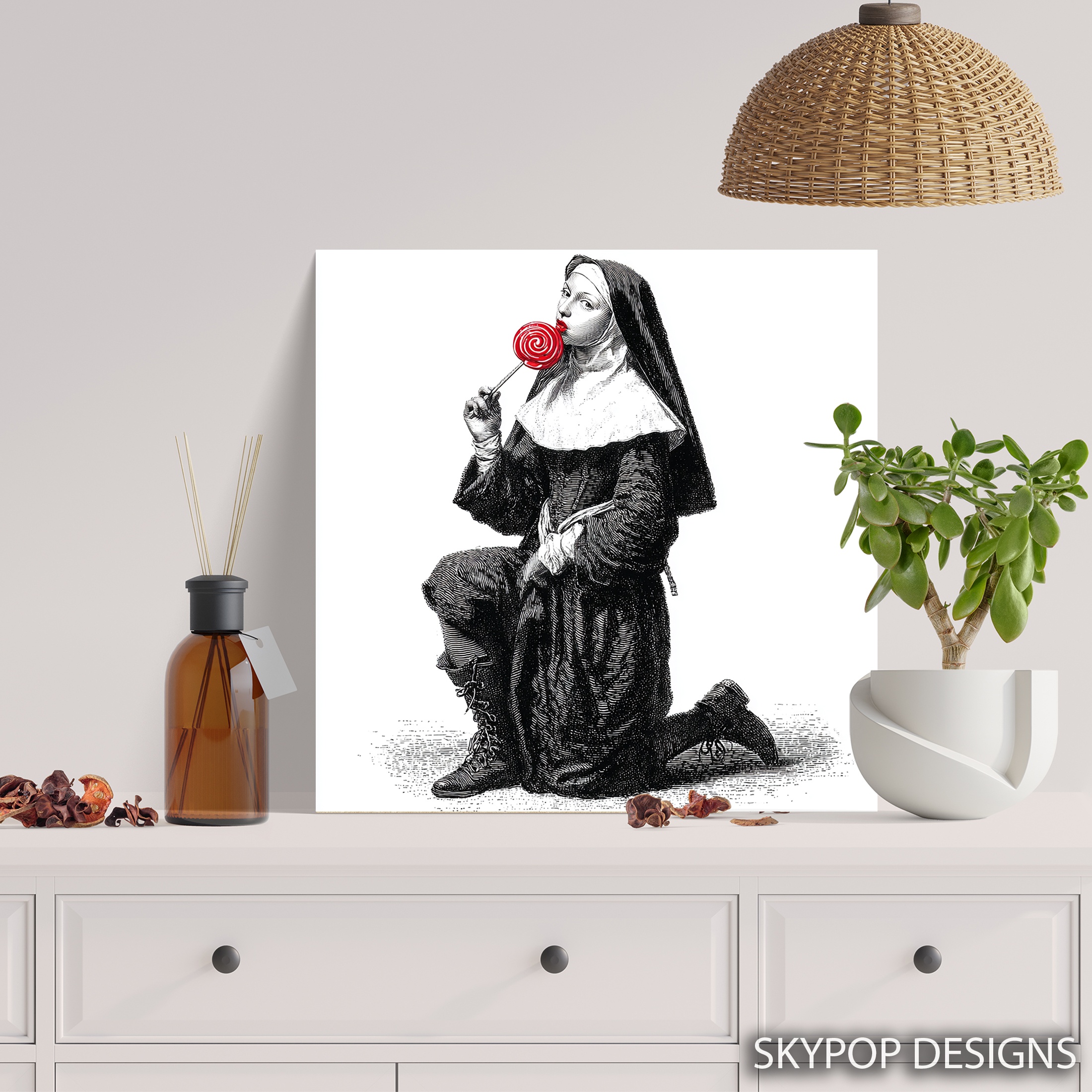 5.jpg Nun Lollipop Art