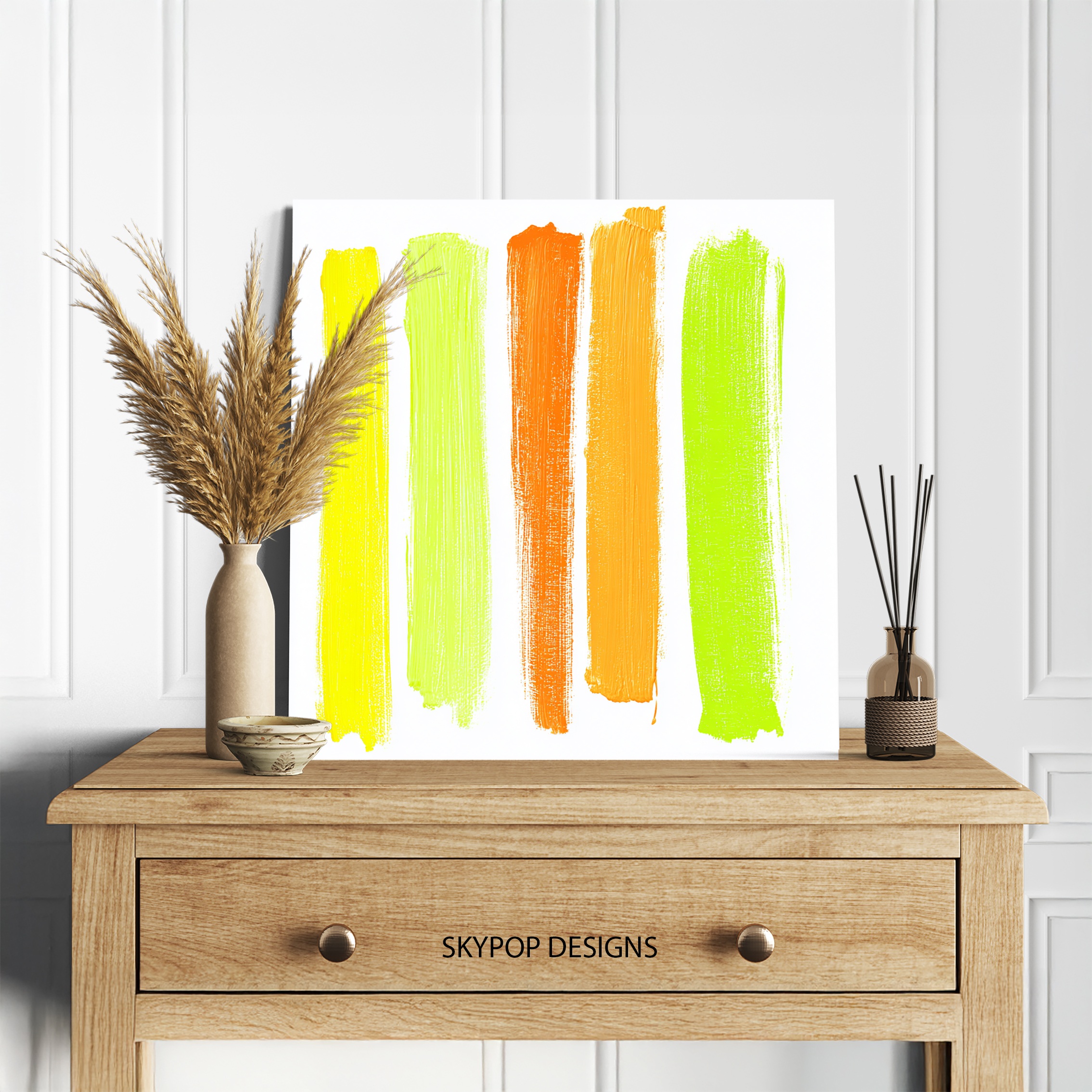 5.jpg Citrus Stripes Art