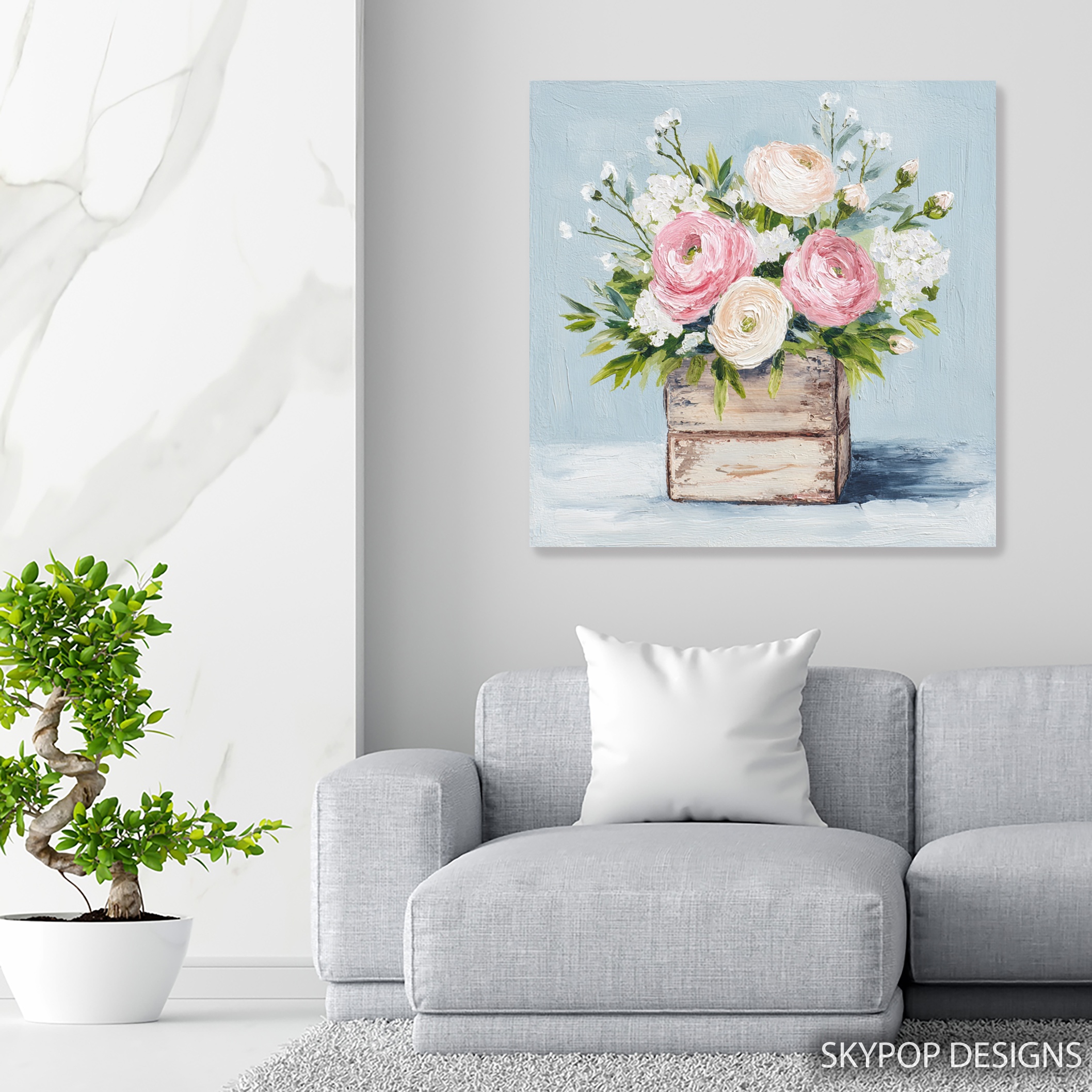 5.jpg Rustic Ranunculus Bouquet Art