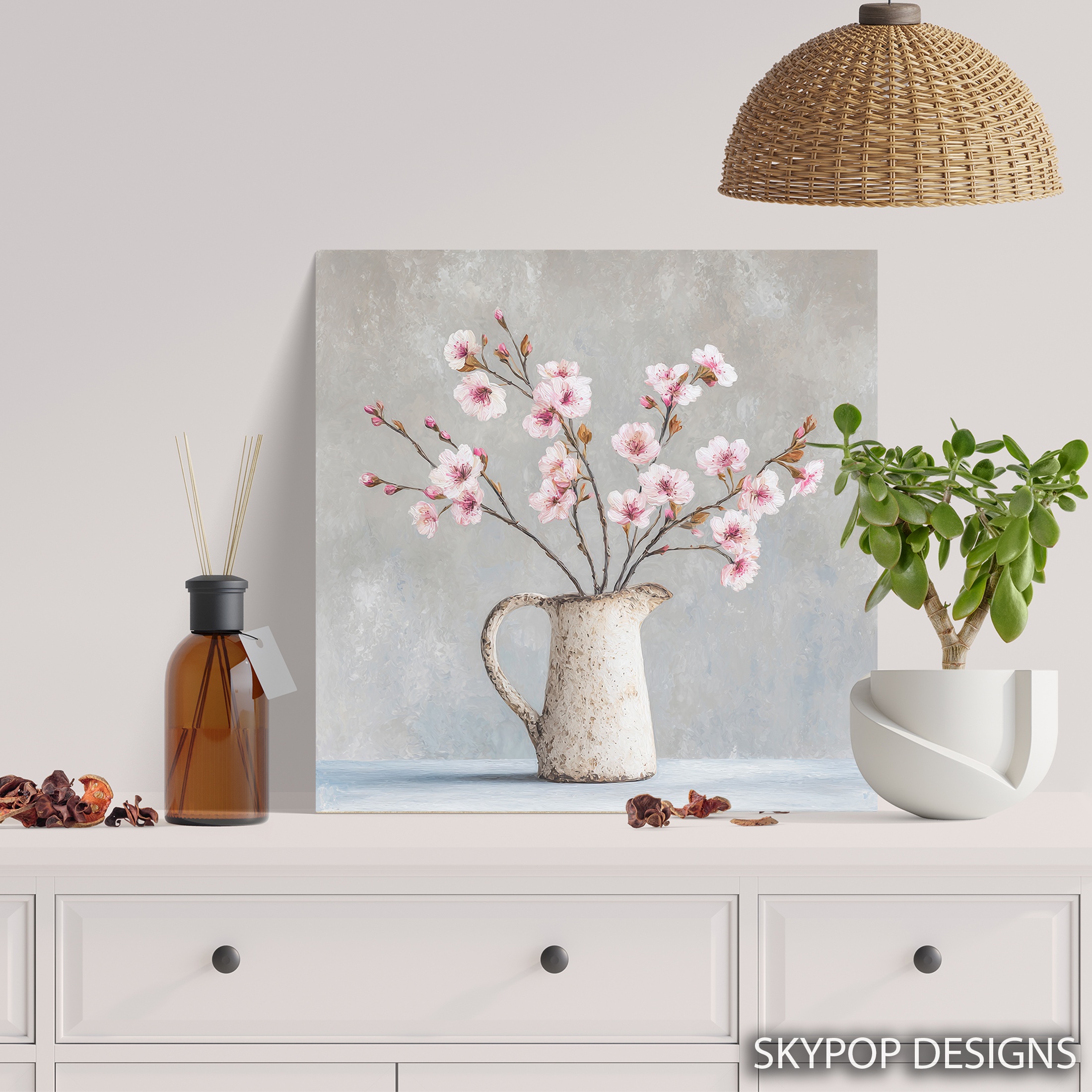 5.jpg Cherry Blossom Pitcher Art