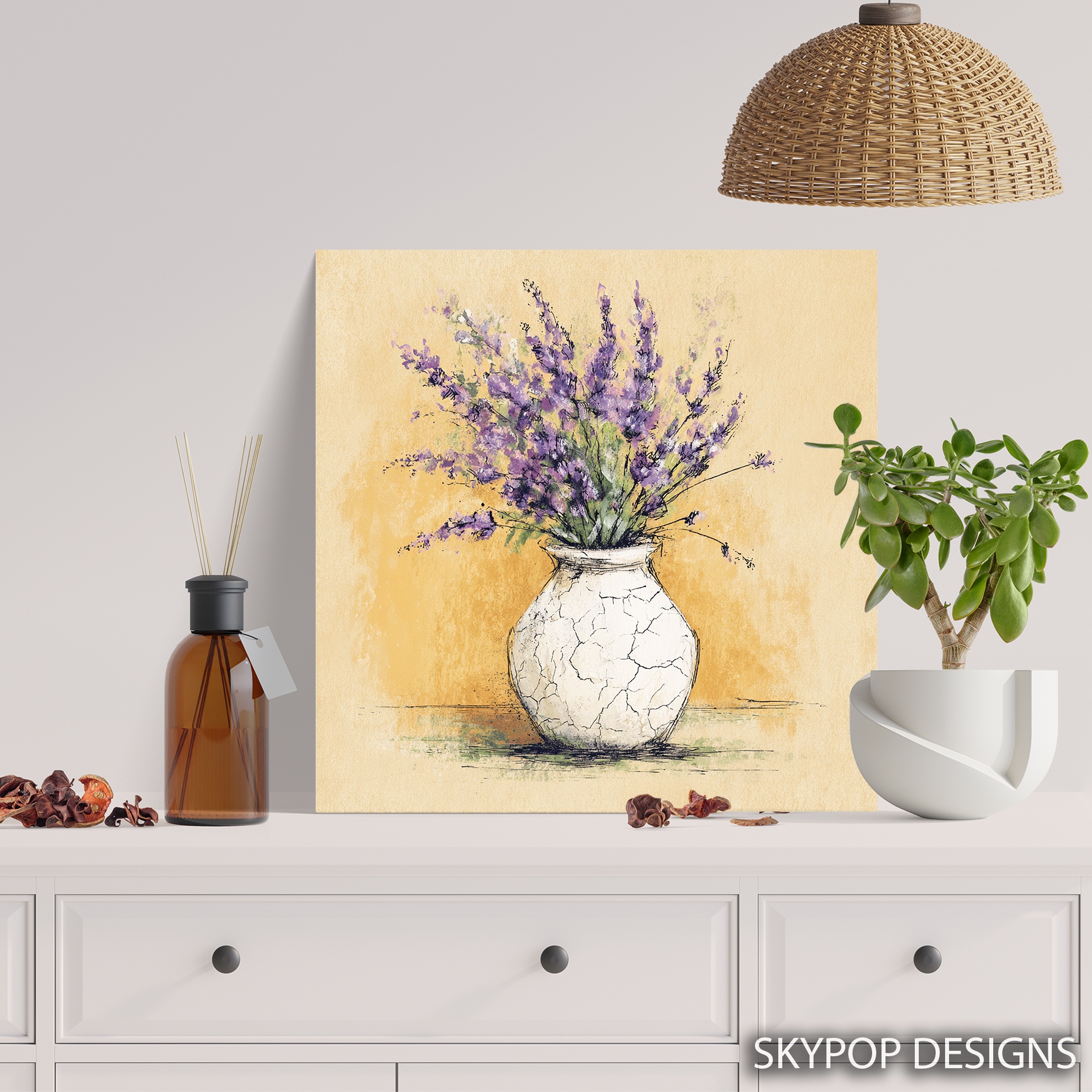 5.jpg Lavender Vase Art
