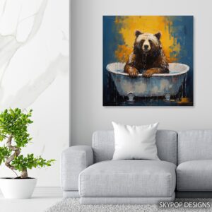 Bear Bathtub Art
