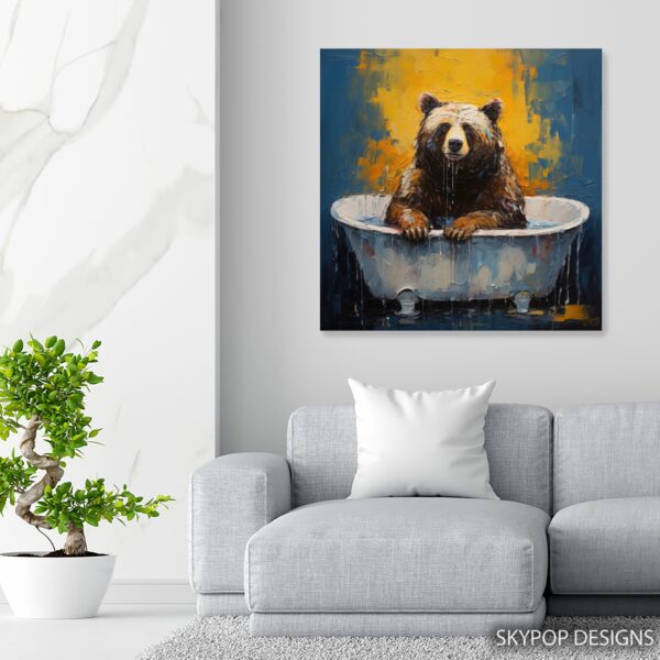 Bear Bathtub Art