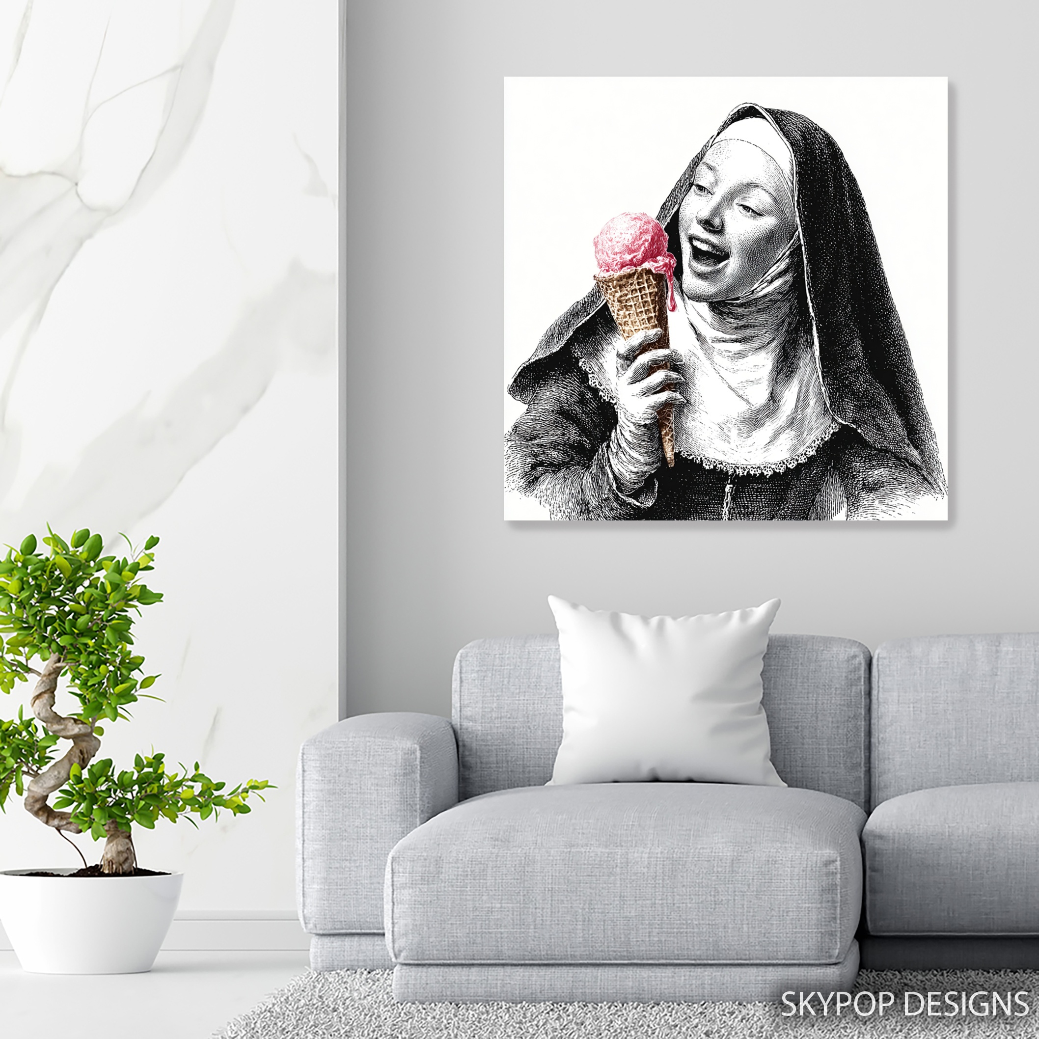 5.jpg Joyful Nun Ice Cream Art