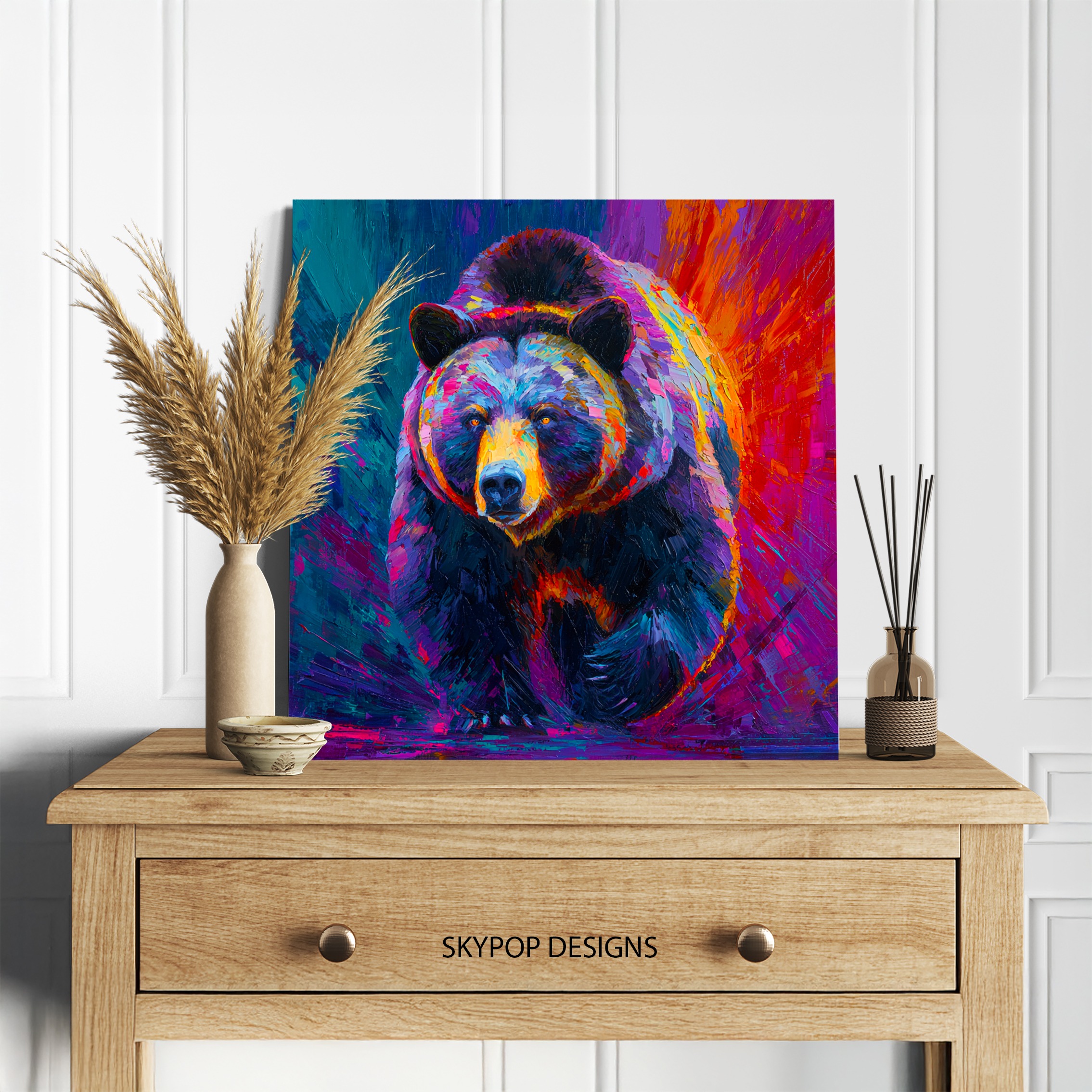 5.jpg Colorful Bear Art
