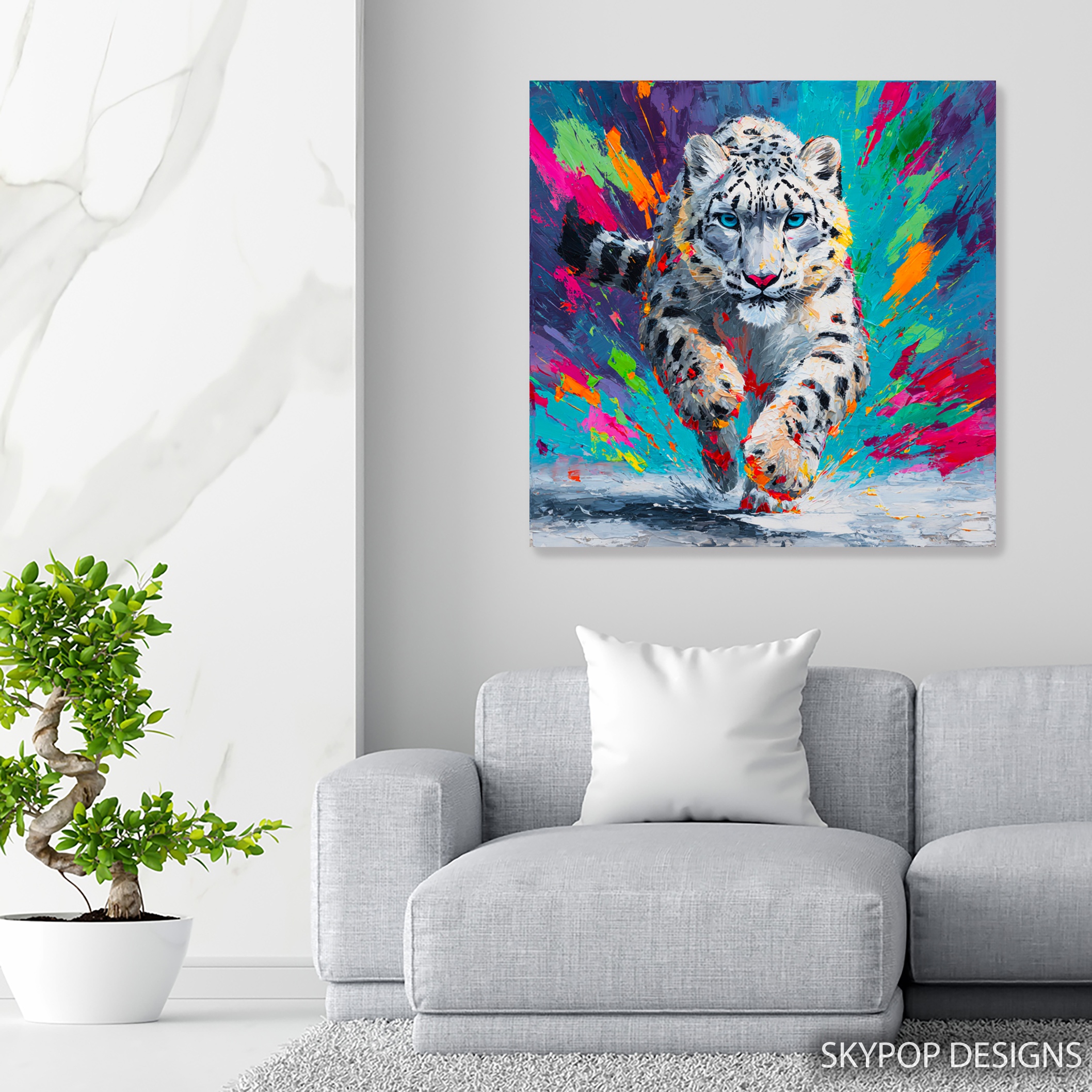 5.jpg Snow Leopard Art