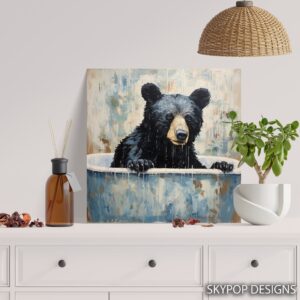 Bear Bathtime Art