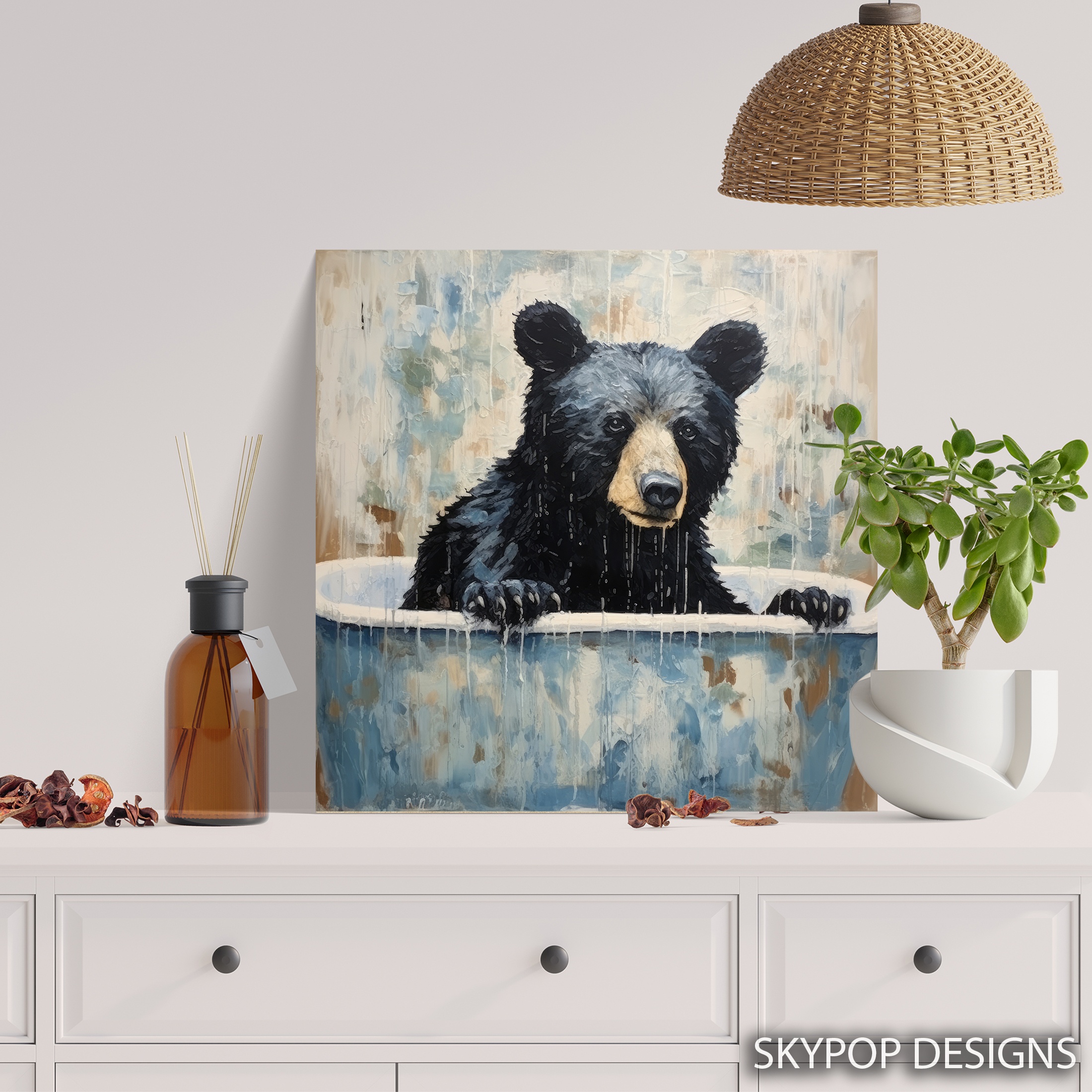 5.jpg Bear Bathtime Art