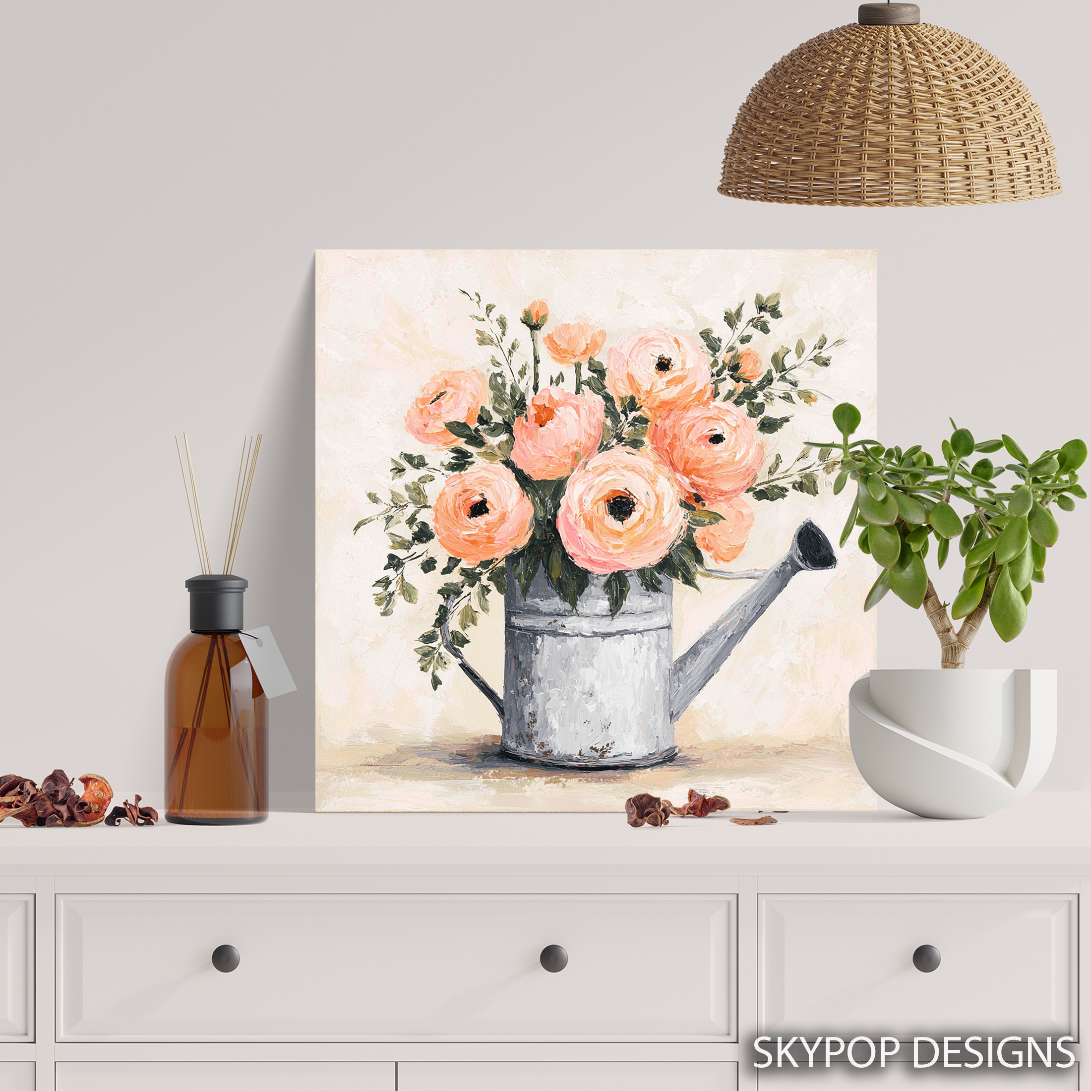 5.jpg Watering Can Bouquet Art
