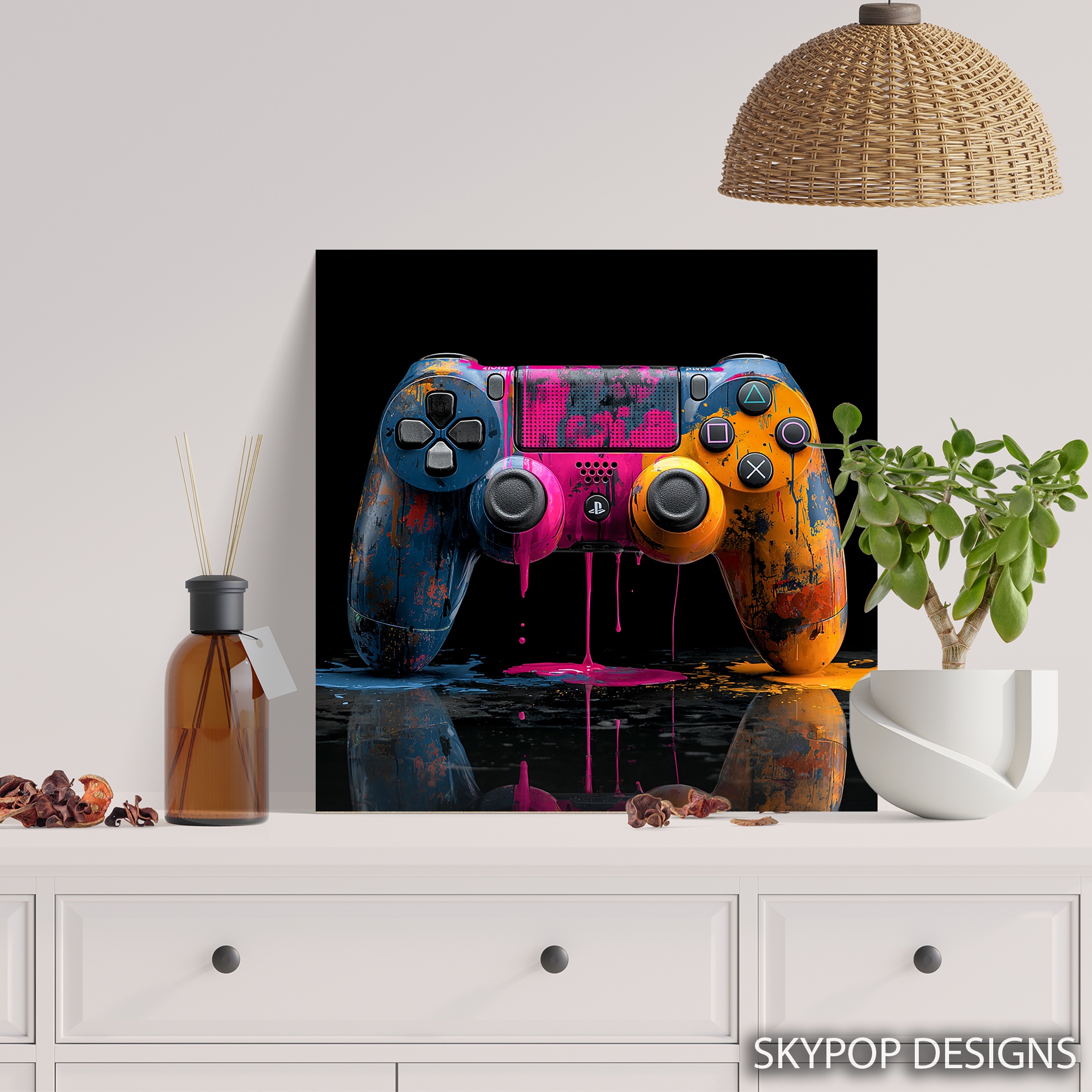 5.jpg Colorful Gaming Controller Art