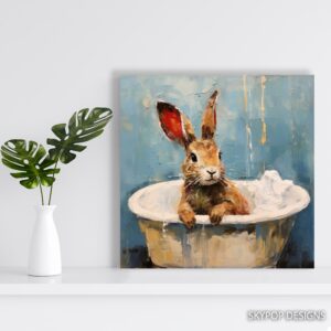 Bunny Bath Art