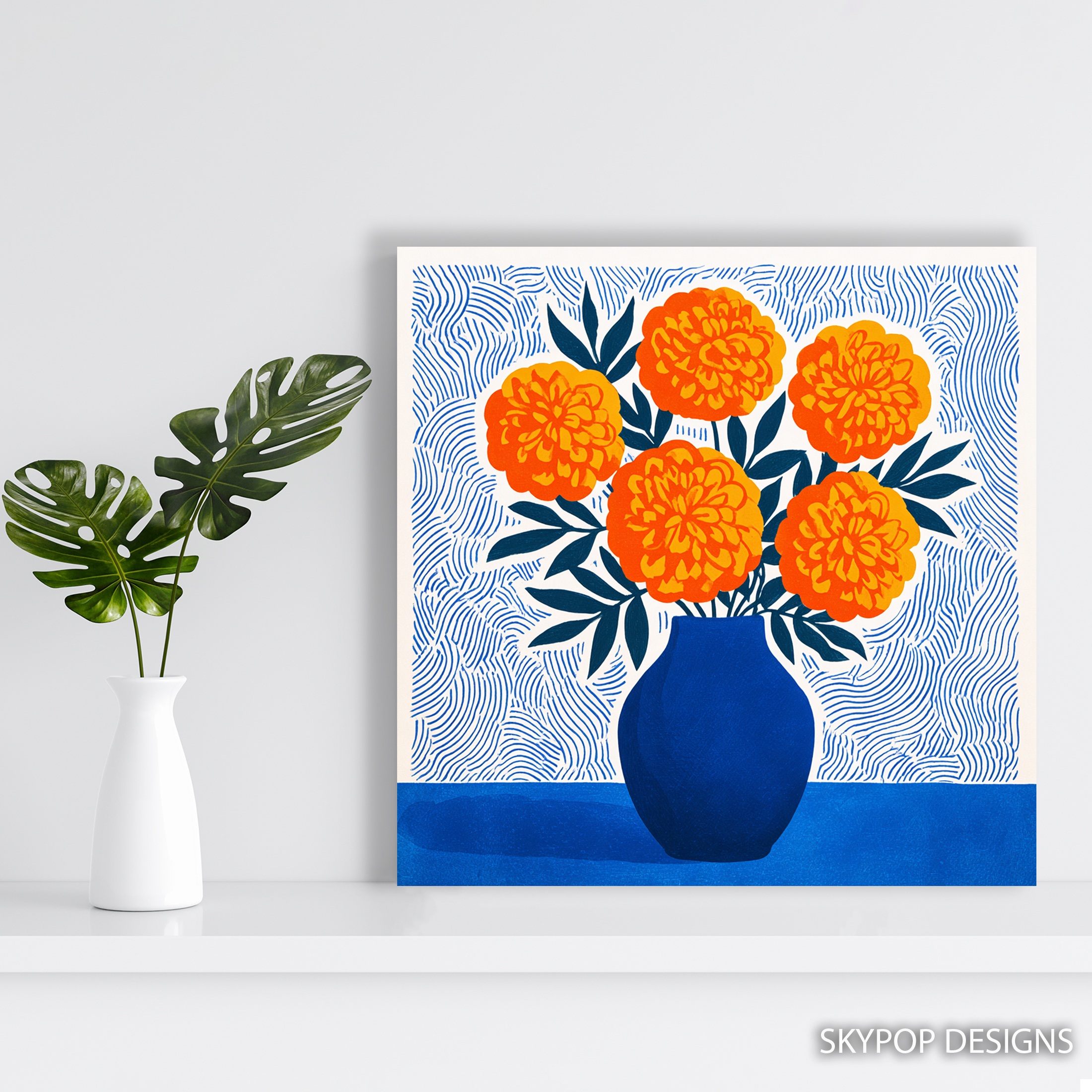 5.jpg Marigold Bouquet Art