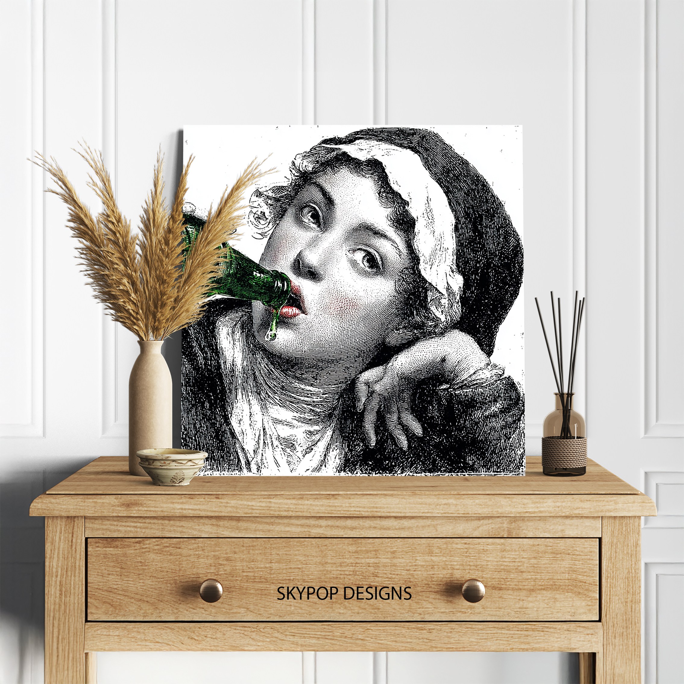 5.jpg Vintage Bottle Feeding Art