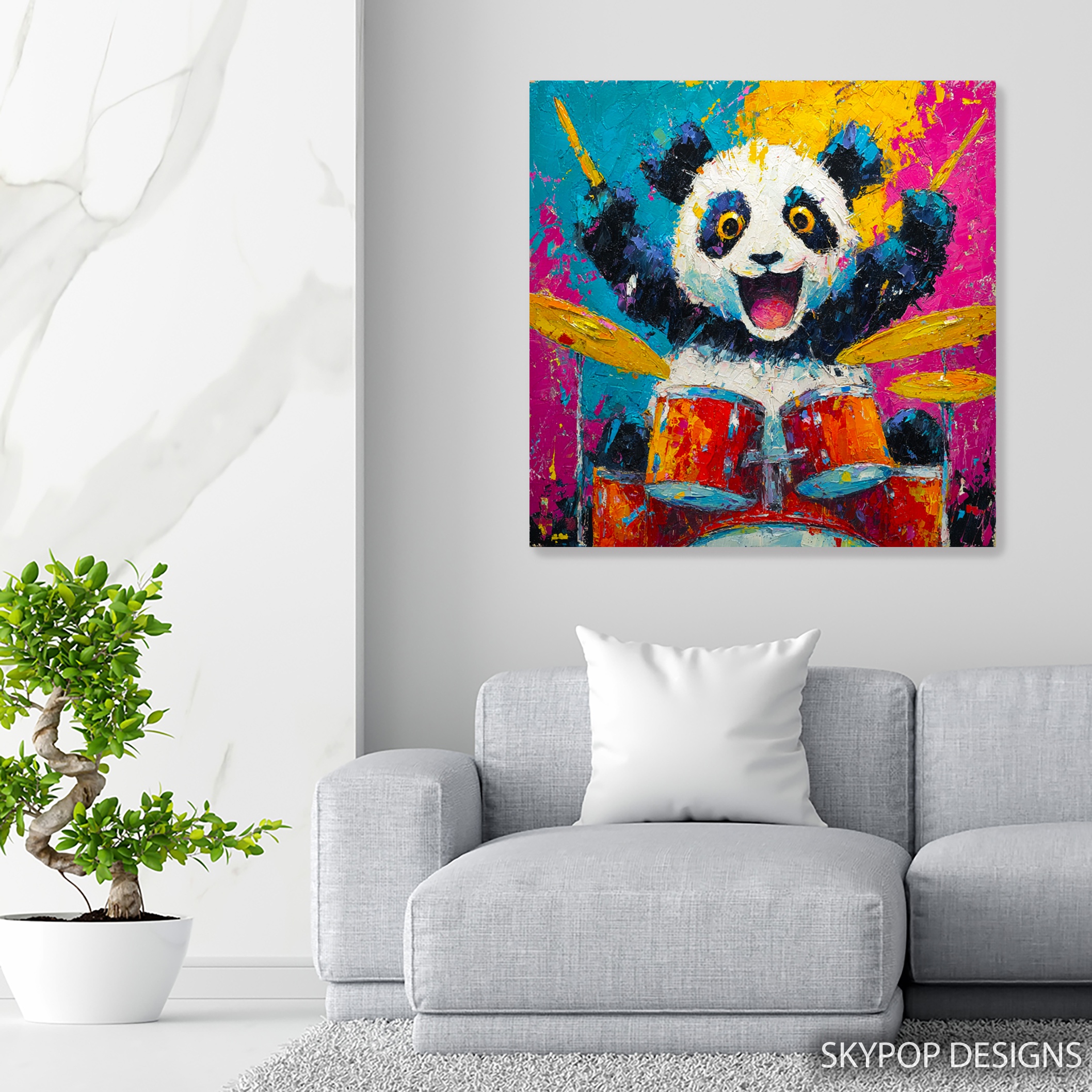 5.jpg Panda Drummer Art