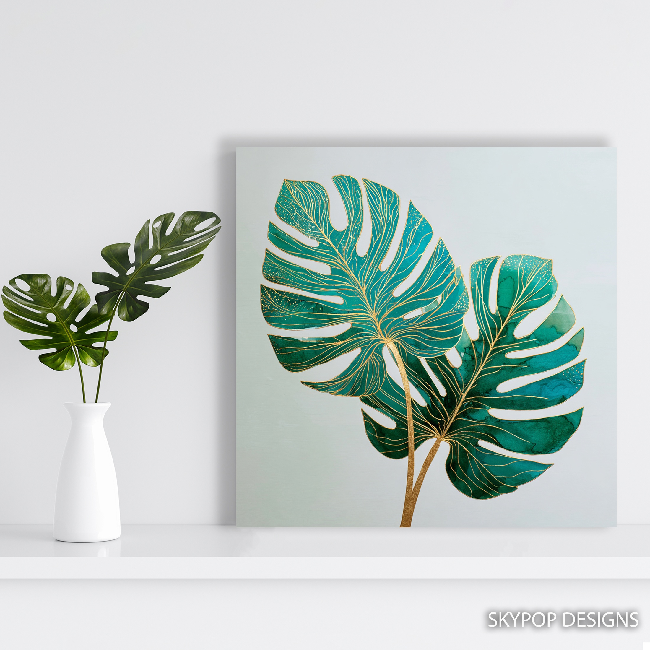 5.jpg Monstera Leaf Art