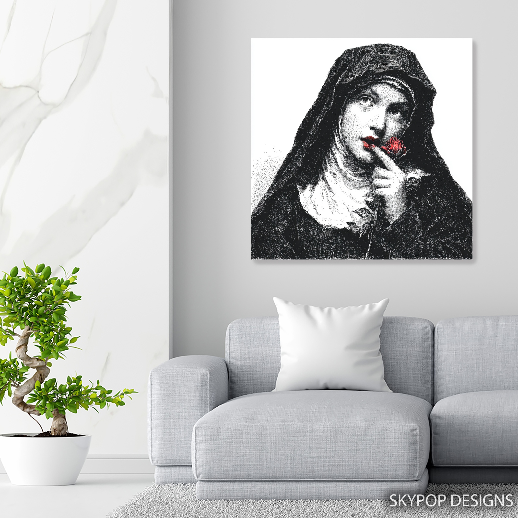 5.jpg Red Rose Portrait Art