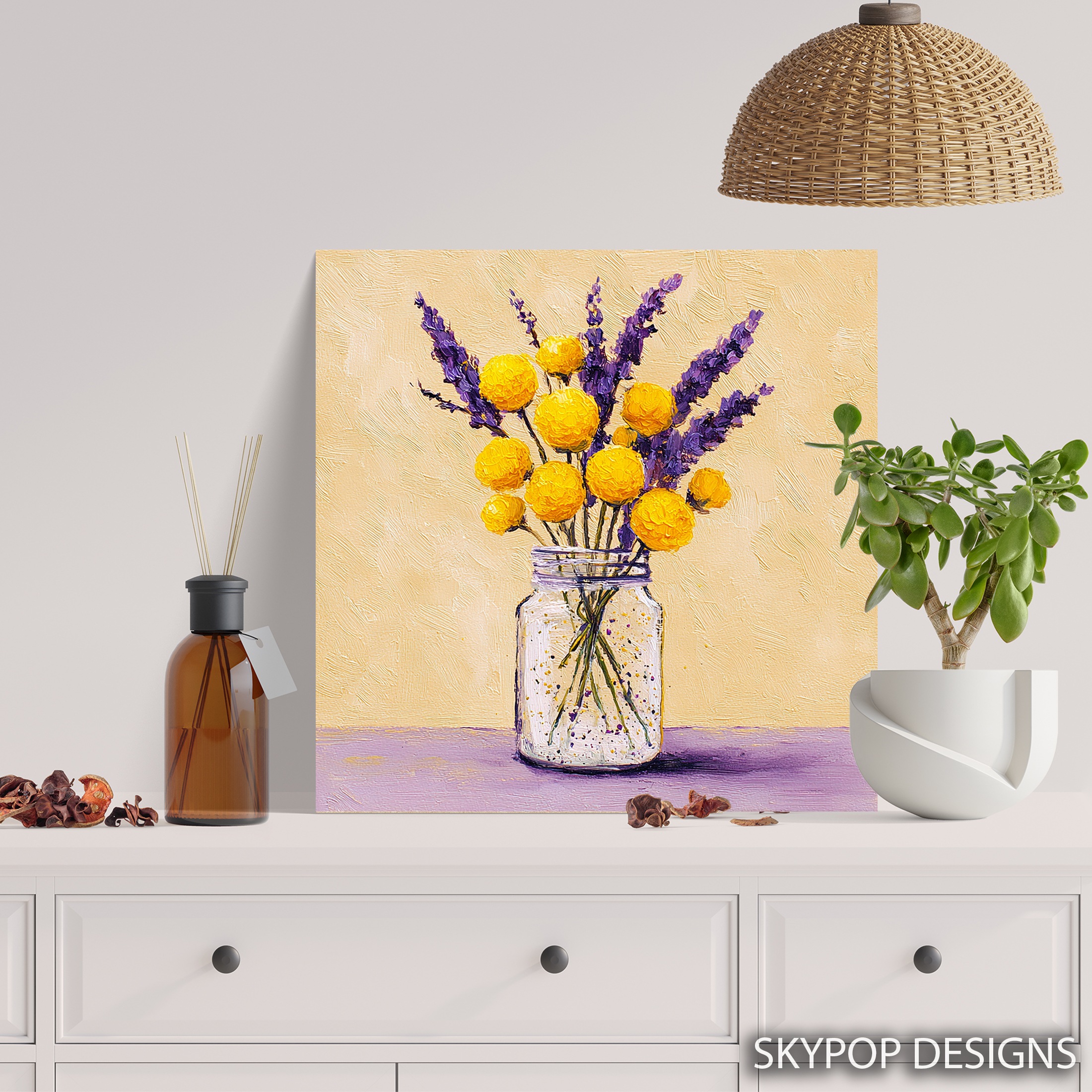 5.jpg Sunny Lavender Bouquet Art