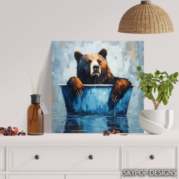 Bear Bath Time Art