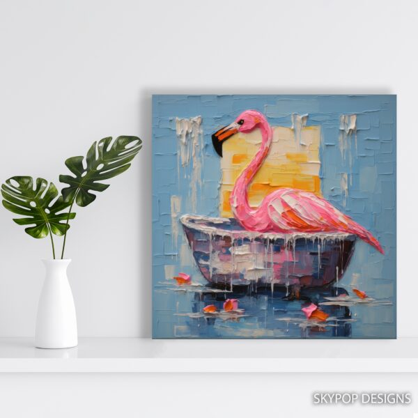 Flamingo Spa Day Art