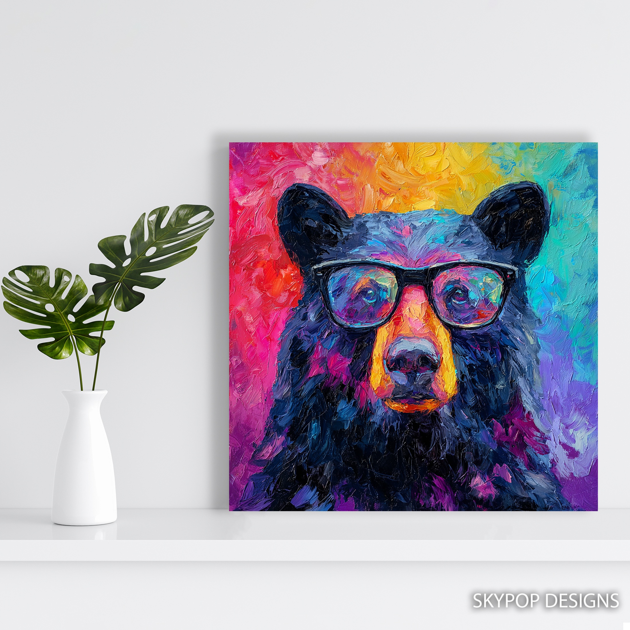 5.jpg Hipster Bear Art
