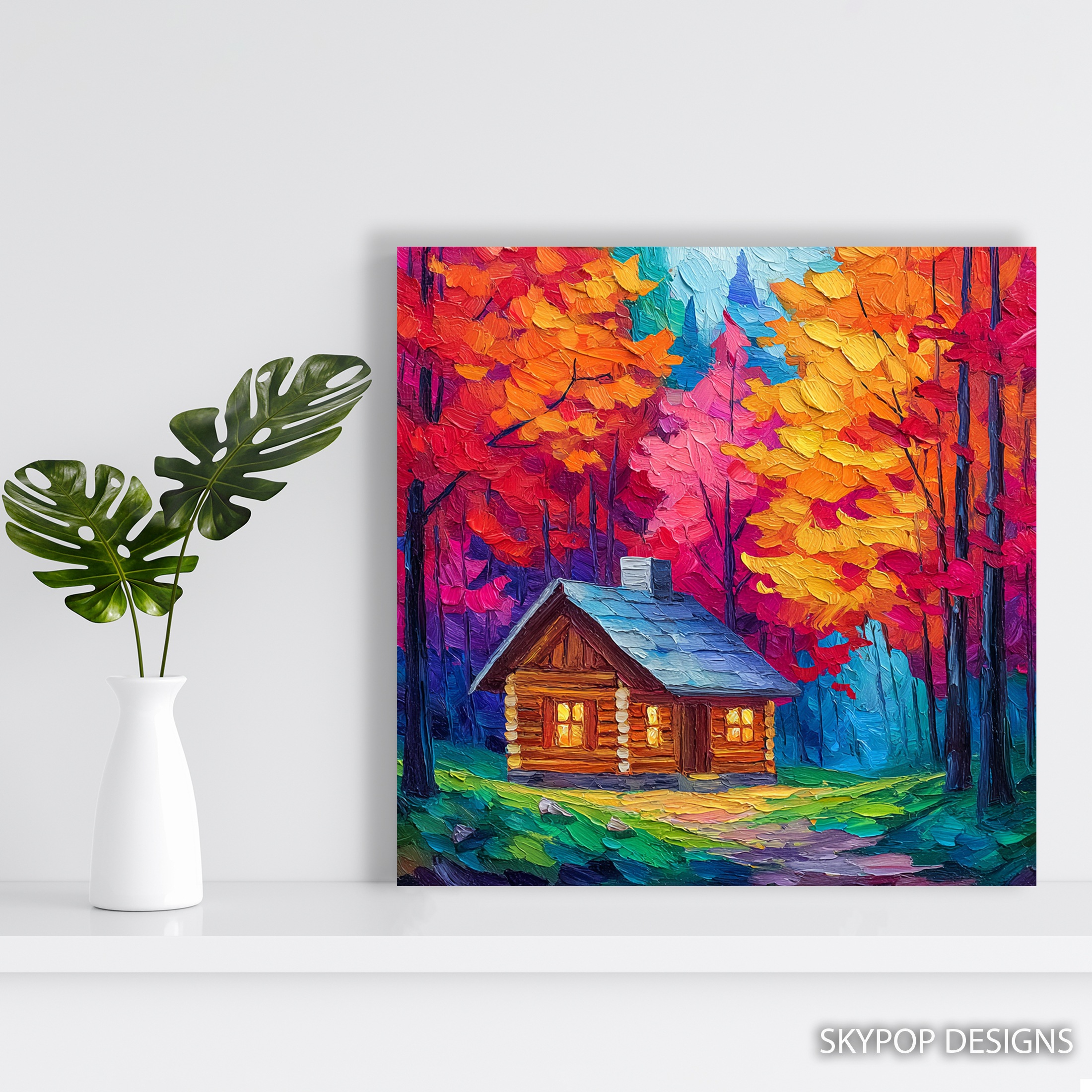 5.jpg Autumn Cabin Retreat Art